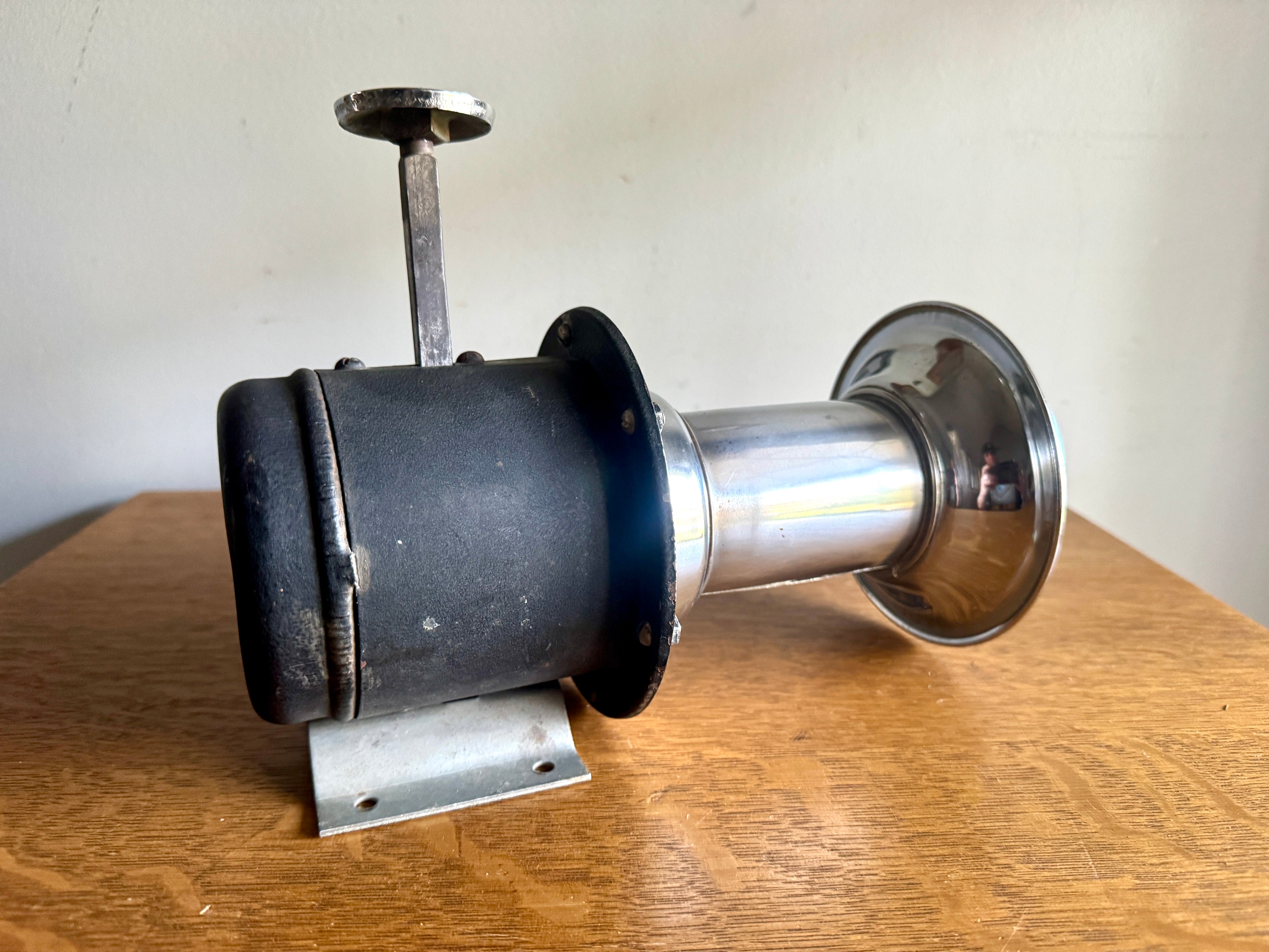 Vtg Hutchins Ahooga Manual Horn | Push Ahooga Horn | Antique Car Horn