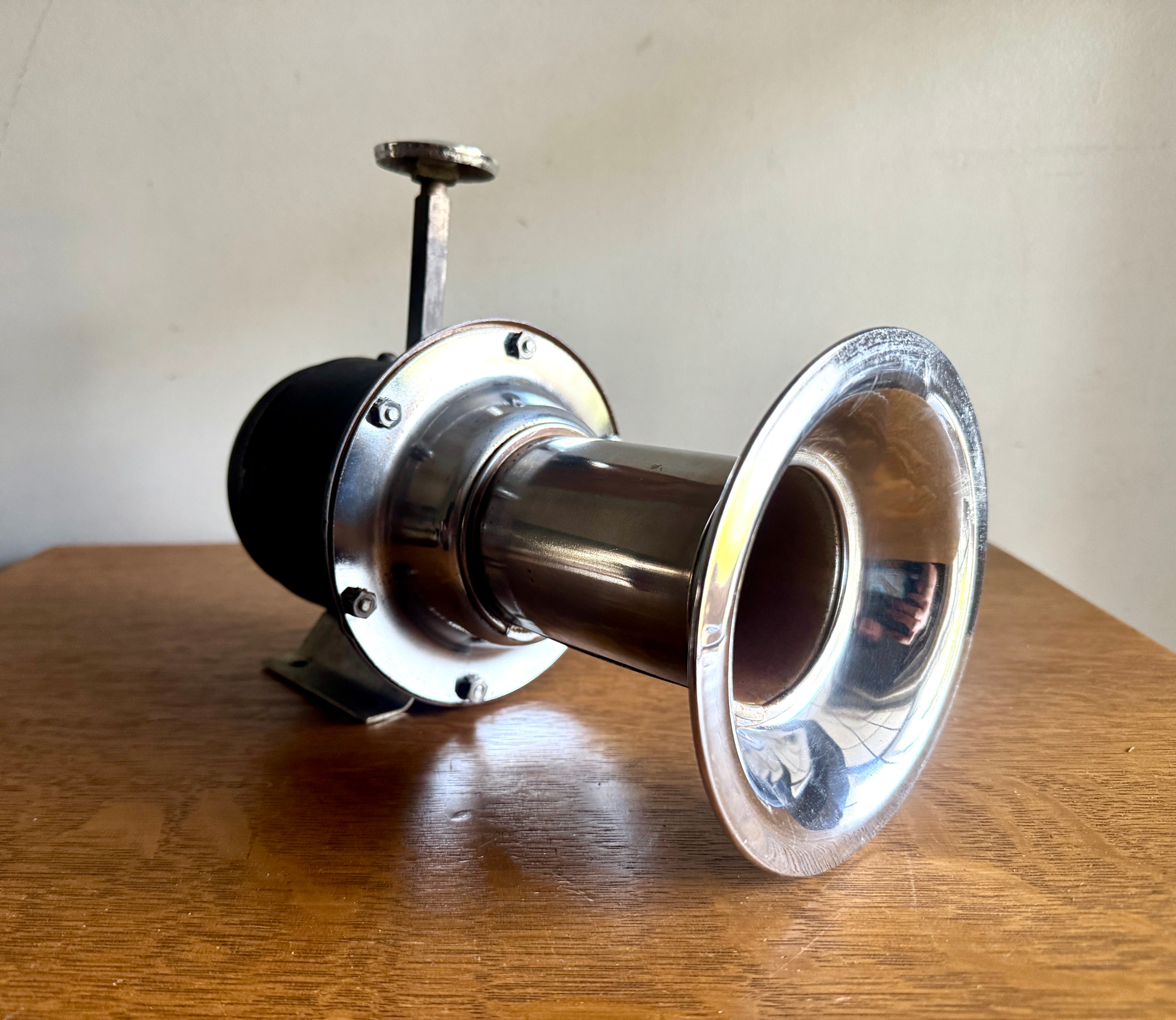 Vtg Hutchins Ahooga Manual Horn | Push Ahooga Horn | Antique Car Horn