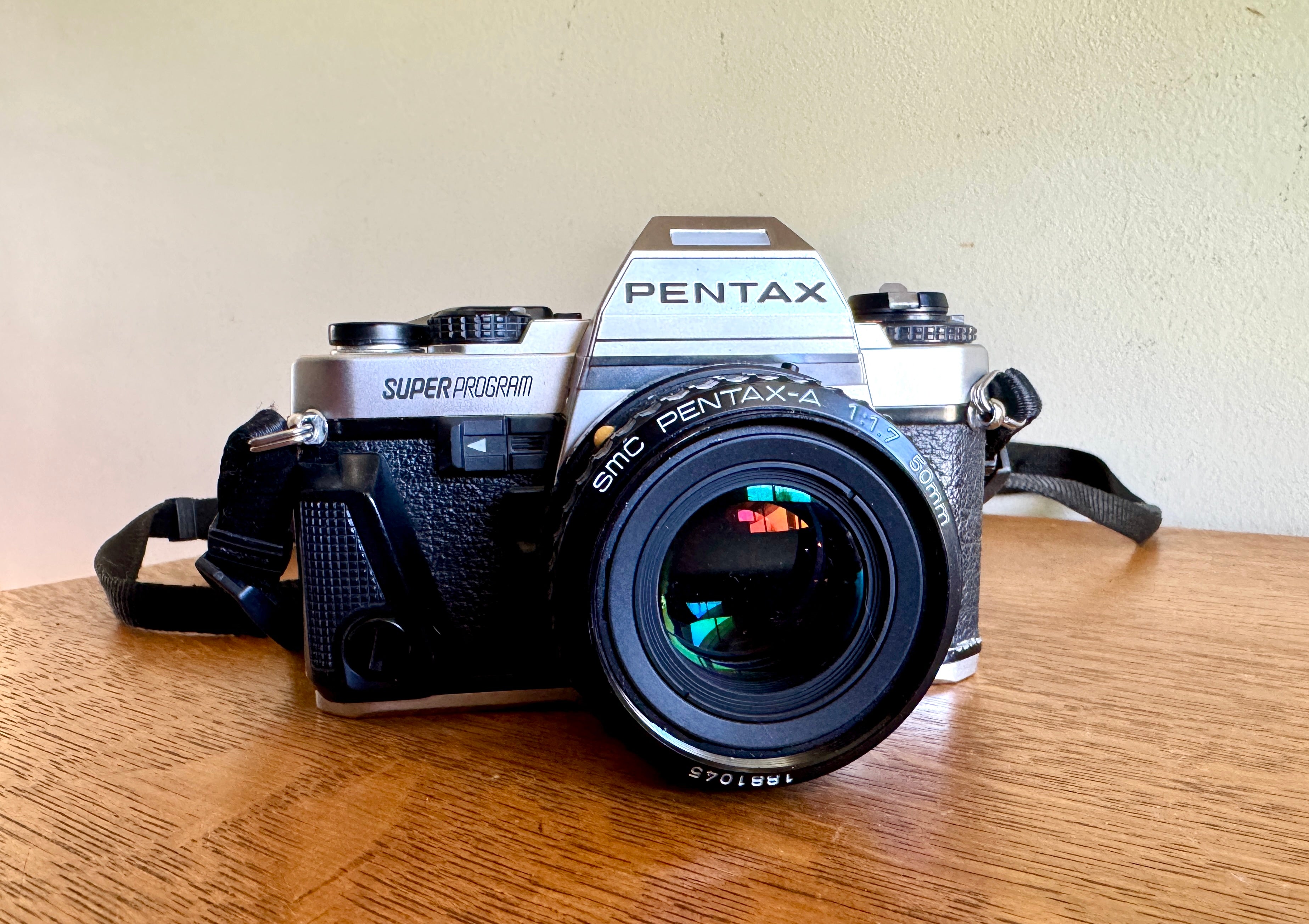 Vtg Pentax Super Program 35MM Film Camera With SMC Pentax-A 50mm Lens