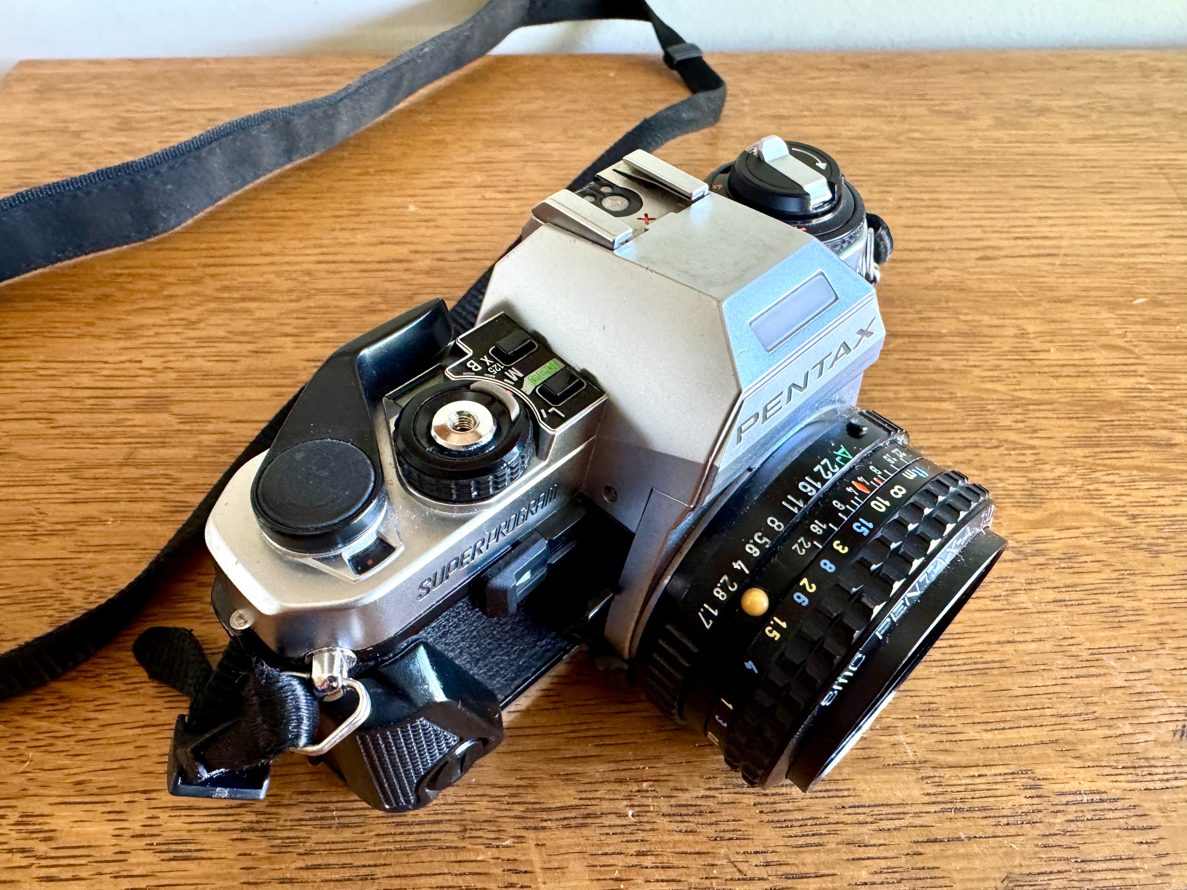 Vtg Pentax Super Program 35MM Film Camera With SMC Pentax-A 50mm Lens