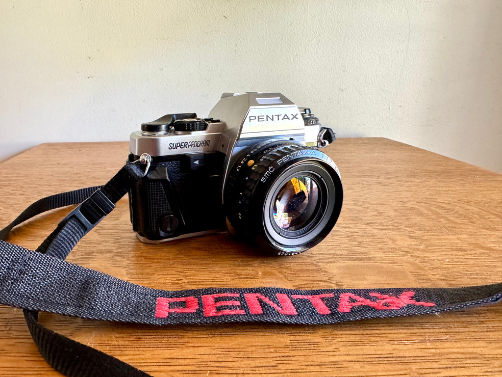 Vtg Pentax Super Program 35MM Film Camera With SMC Pentax-A 50mm Lens