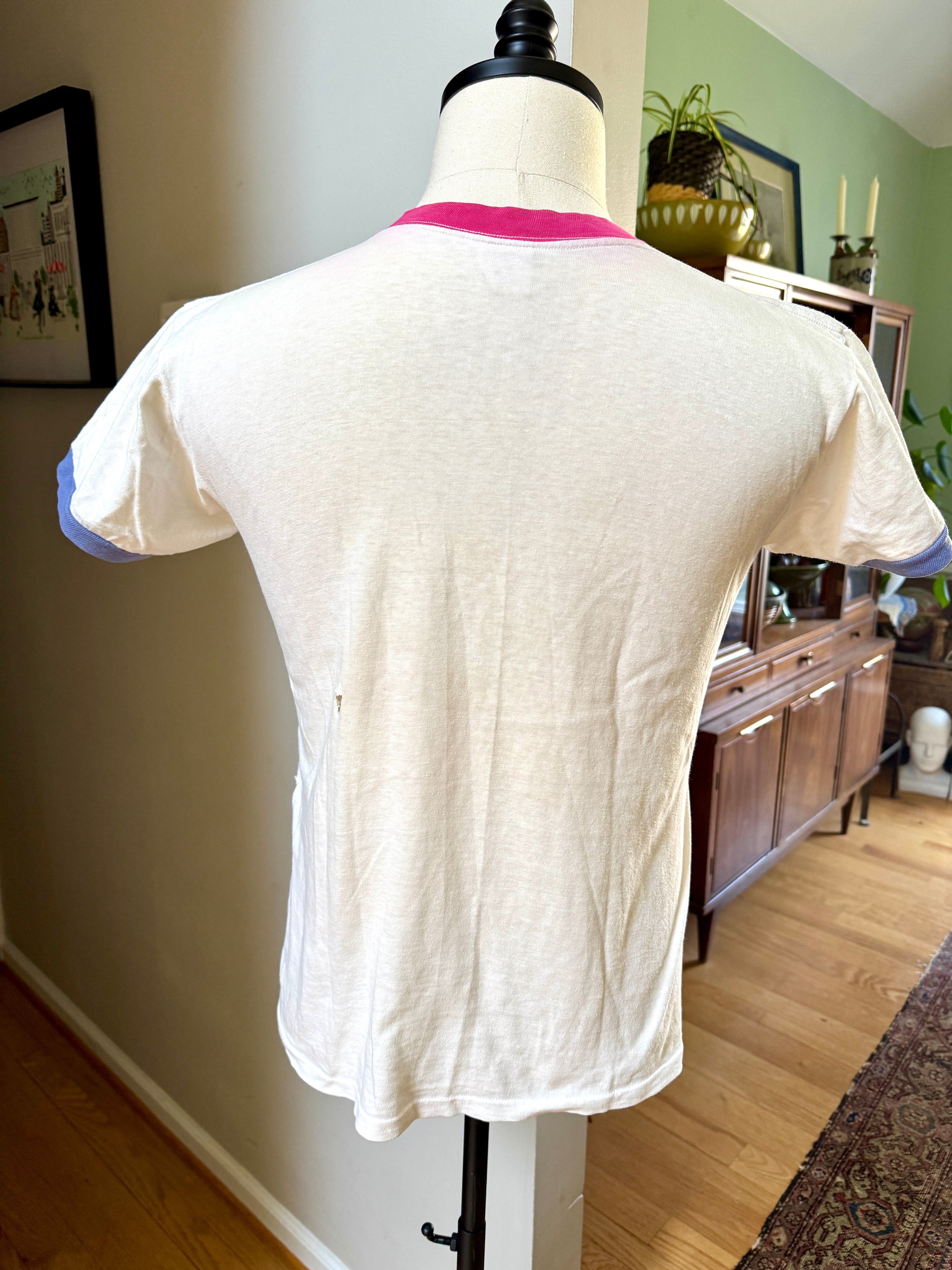 Vtg Thrashed Boone's Farm Strawberry Hill T-Short (M)