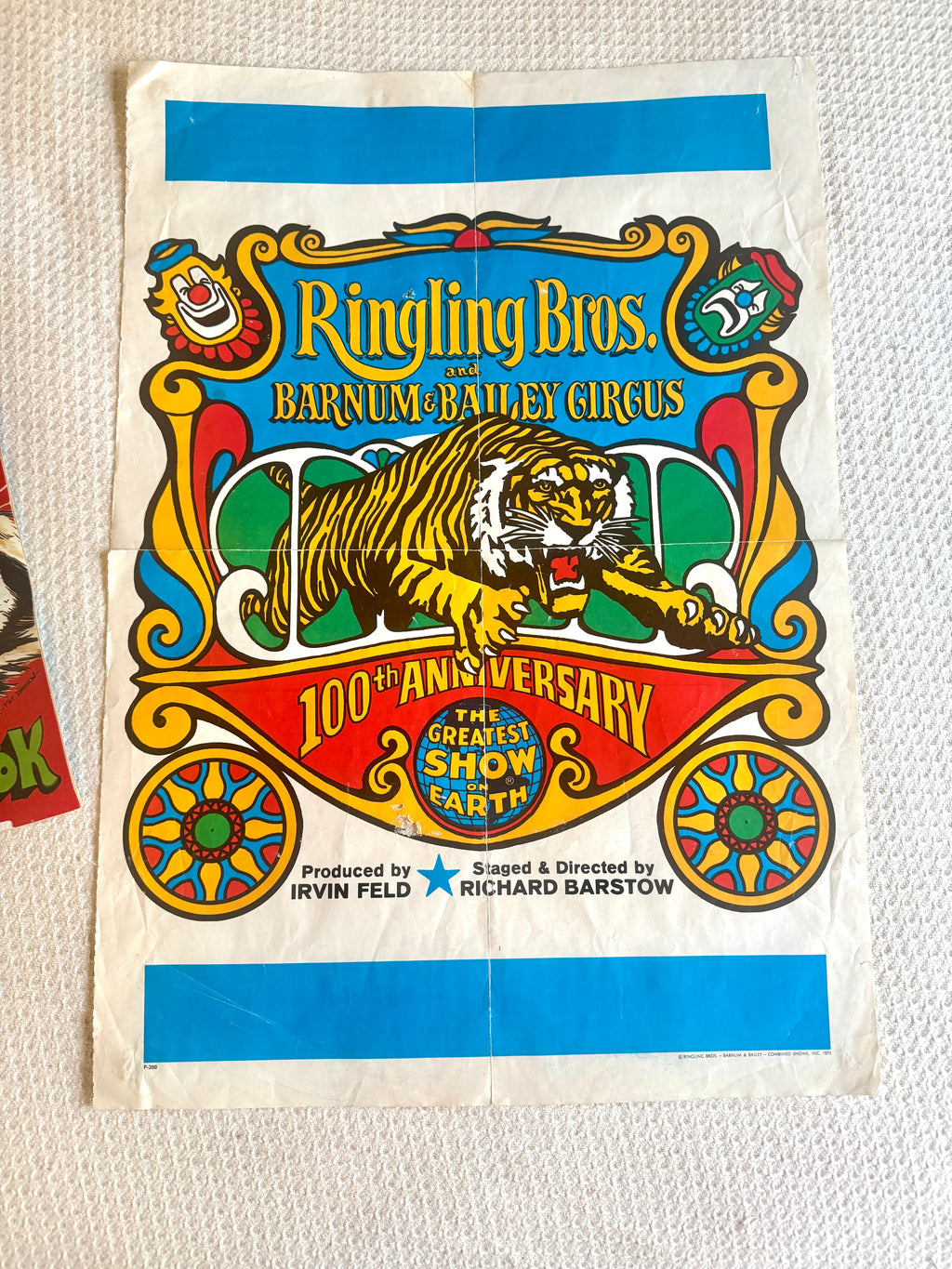 1970's-80's Ringling Bros Poster and Circus Coloring Book ~ Circus Lot