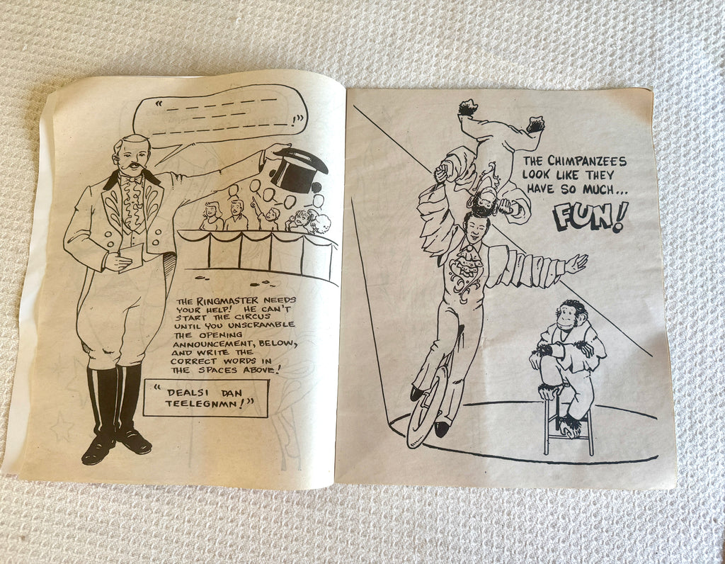 1970's-80's Ringling Bros Poster and Circus Coloring Book ~ Circus Lot