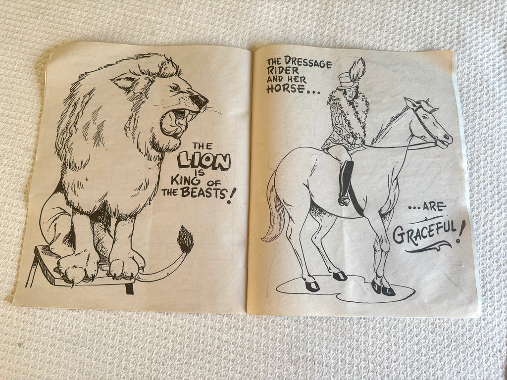 1970's-80's Ringling Bros Poster and Circus Coloring Book ~ Circus Lot