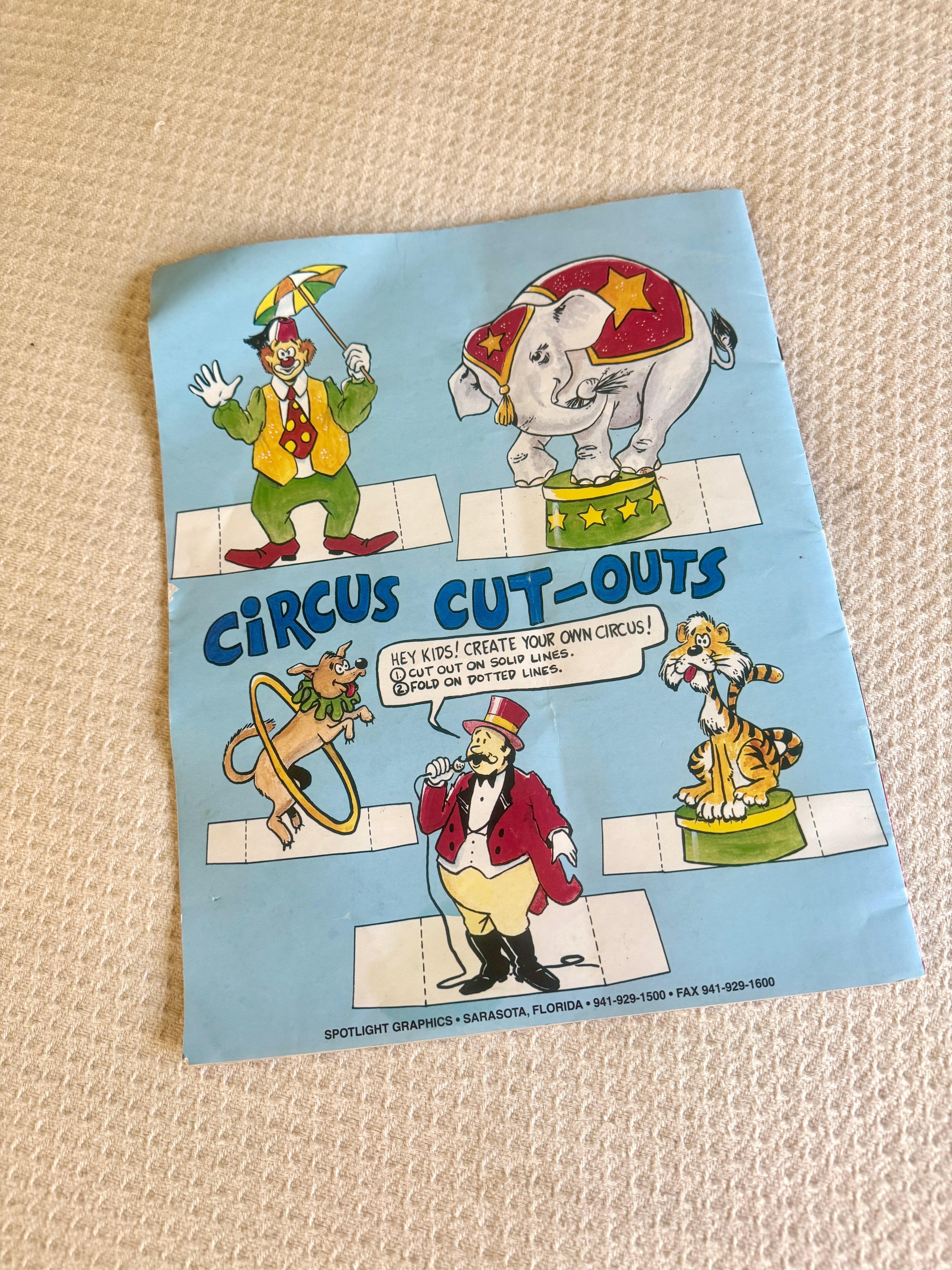 1970's-80's Ringling Bros Poster and Circus Coloring Book ~ Circus Lot