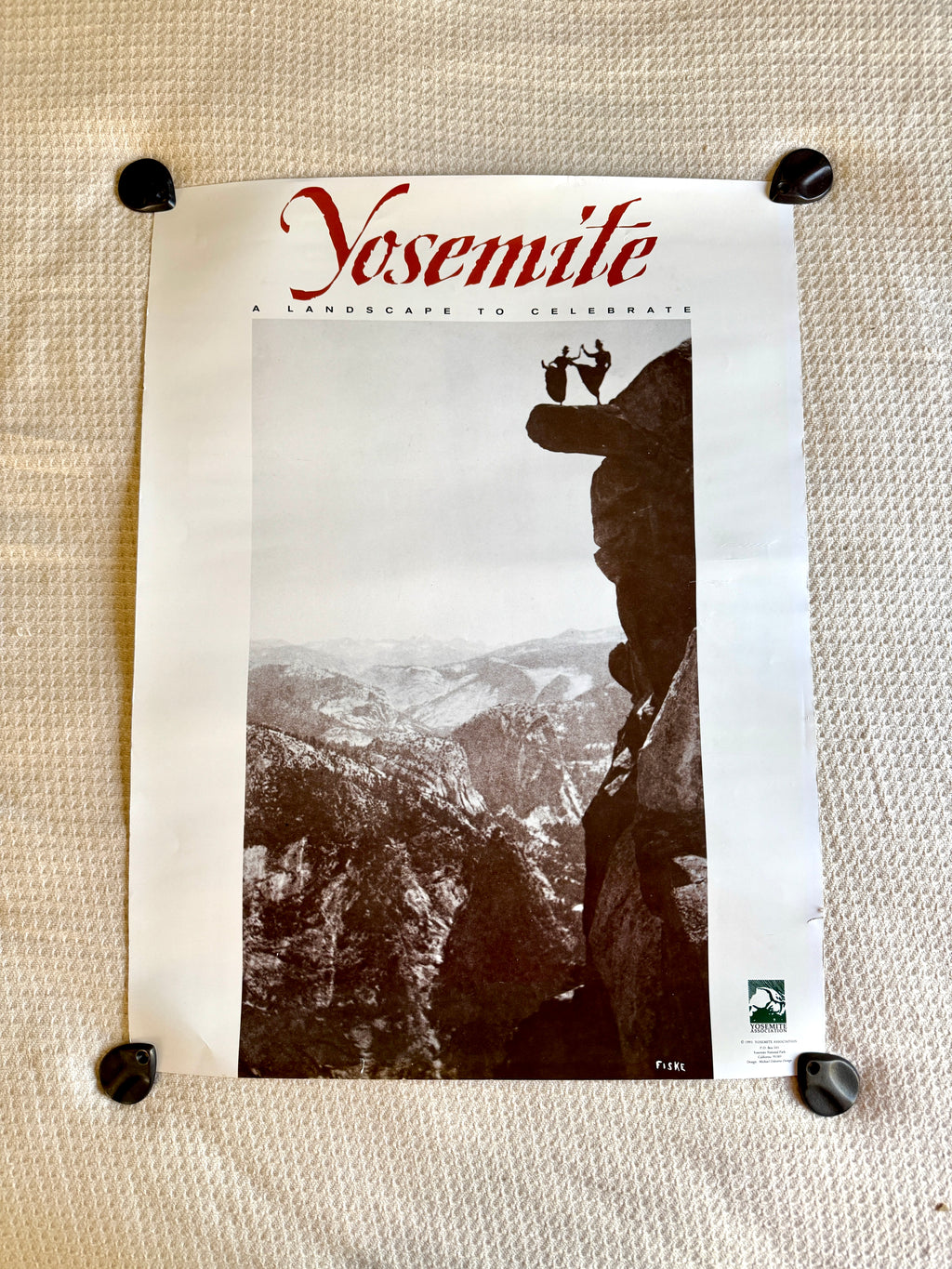 Vtg 1993 Yosemite Association Fiske " A Landscape To Celebrate" Poster ~ Dancing Ladies Yosemite Poster