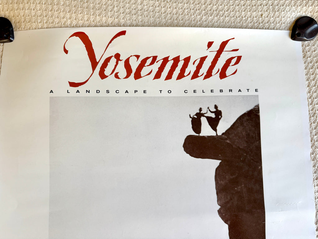 Vtg 1993 Yosemite Association Fiske " A Landscape To Celebrate" Poster ~ Dancing Ladies Yosemite Poster