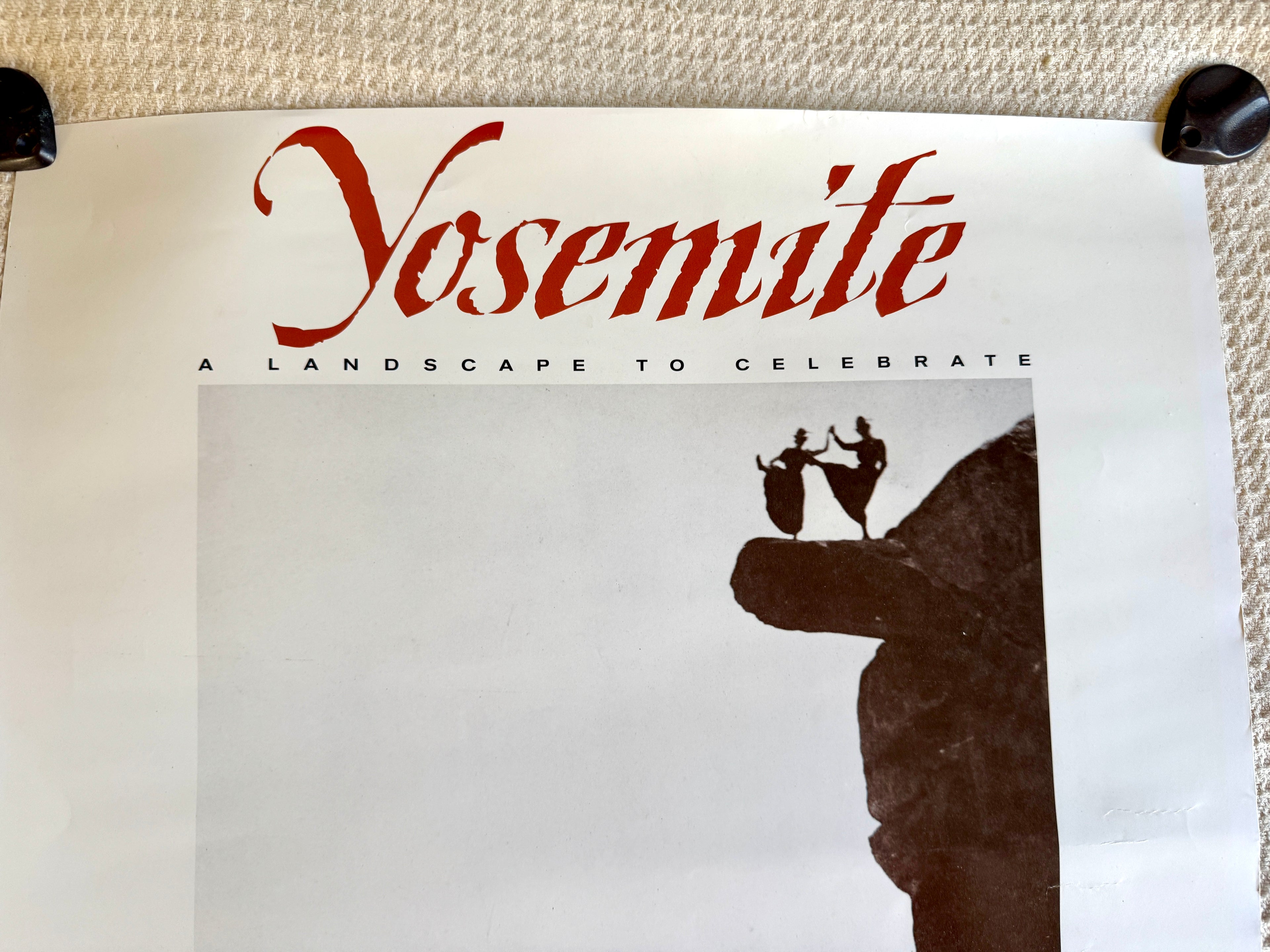 Vtg 1993 Yosemite Association Fiske " A Landscape To Celebrate" Poster ~ Dancing Ladies Yosemite Poster