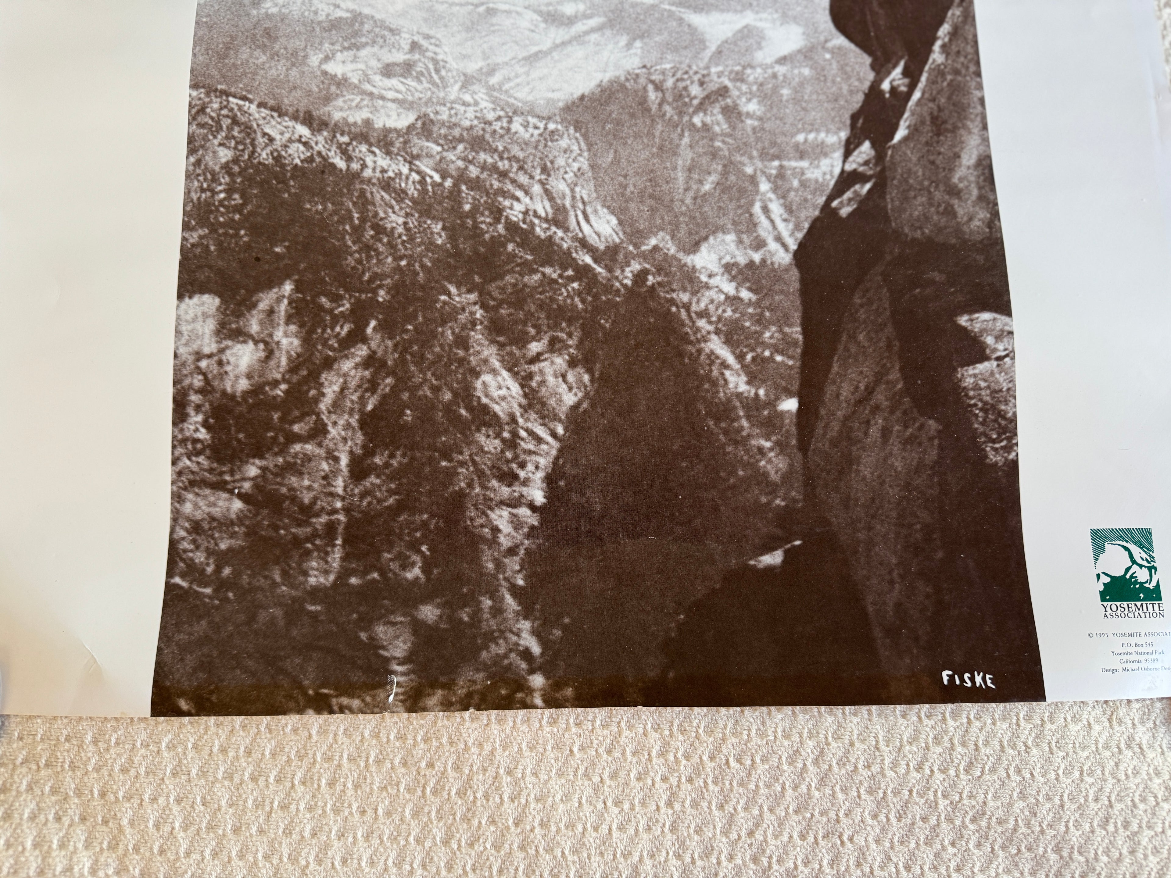 Vtg 1993 Yosemite Association Fiske " A Landscape To Celebrate" Poster ~ Dancing Ladies Yosemite Poster