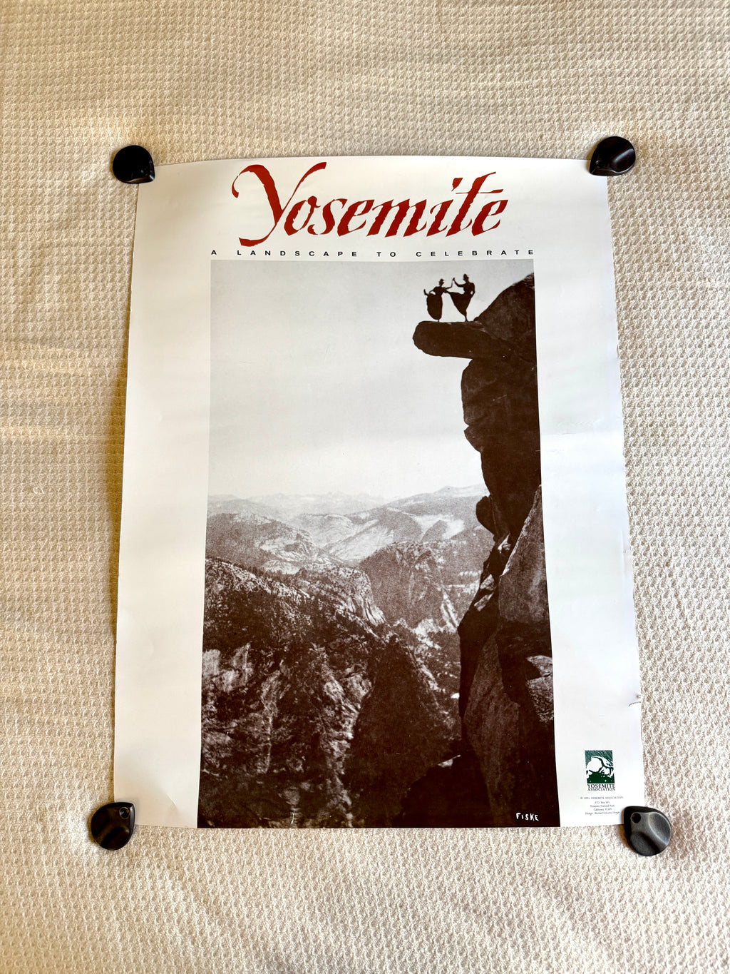 Vtg 1993 Yosemite Association Fiske " A Landscape To Celebrate" Poster ~ Dancing Ladies Yosemite Poster