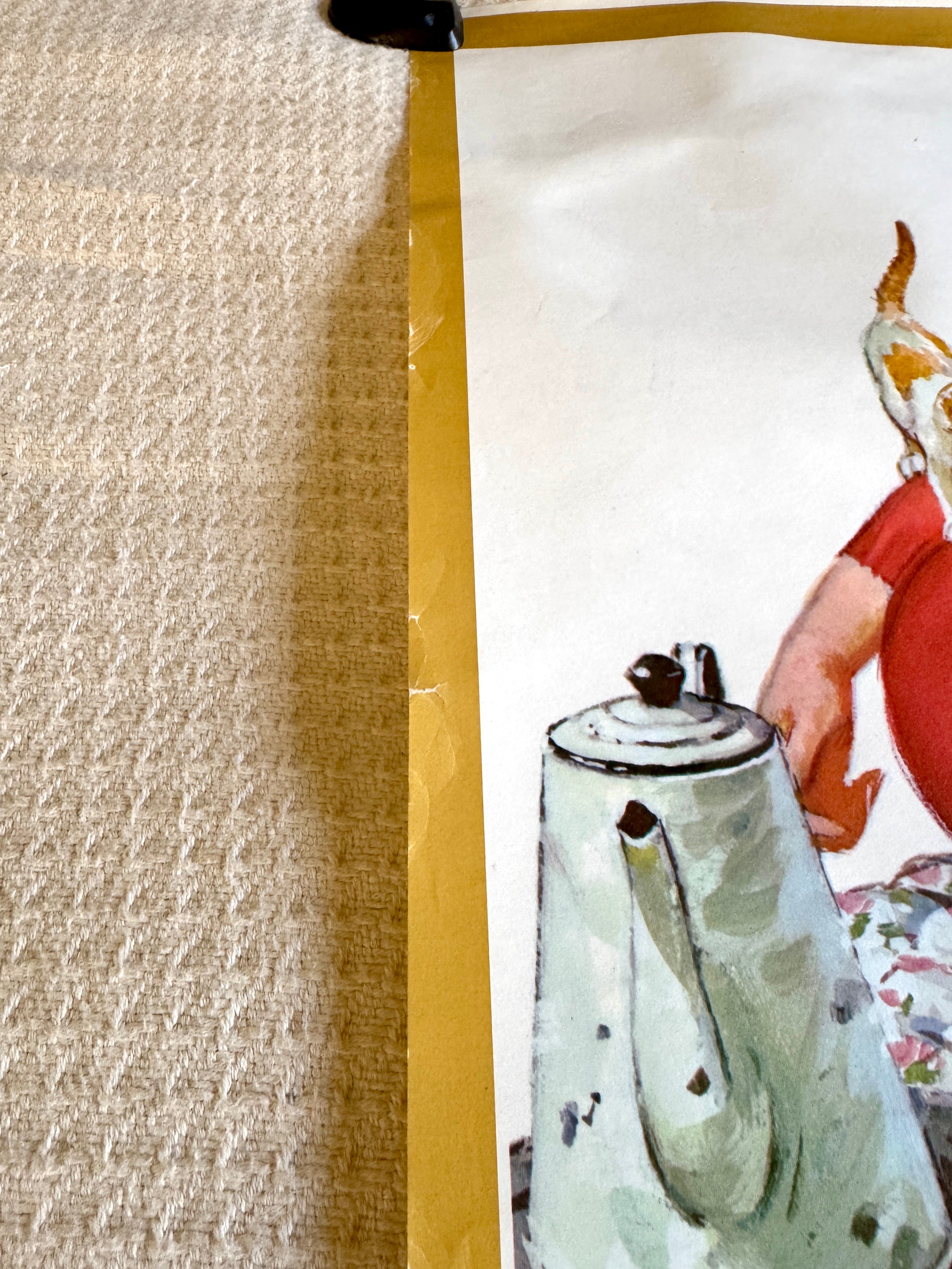 Vtg Duane Bryers "Hilda" Plus Size Girl 1950's Print ~ Vtg "Hilda" Duane Bryers Art Poster