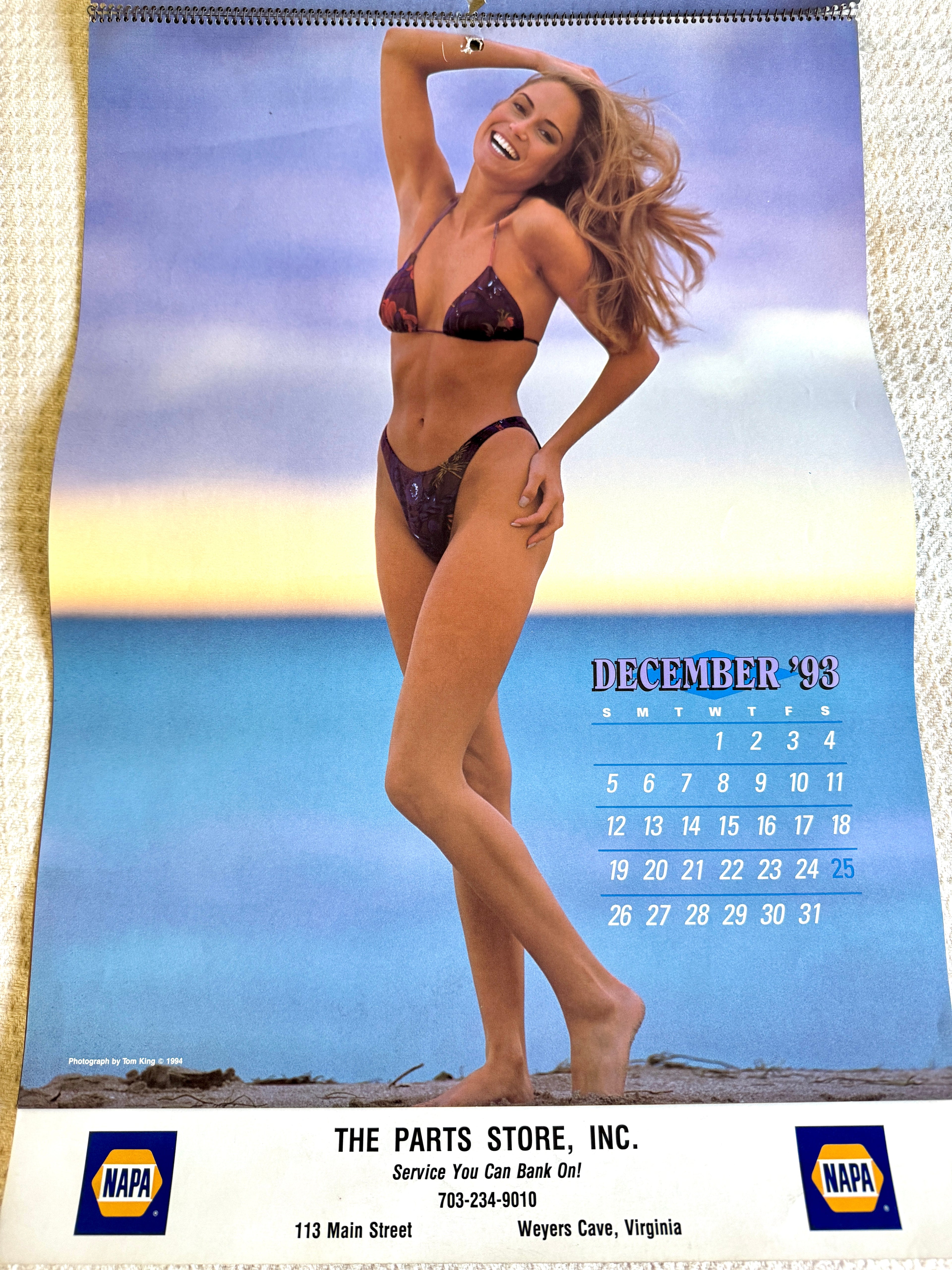 1994 Miss Napa Swimsuit Calendar ~ Napa Auto Parts Swimsuit Calendar