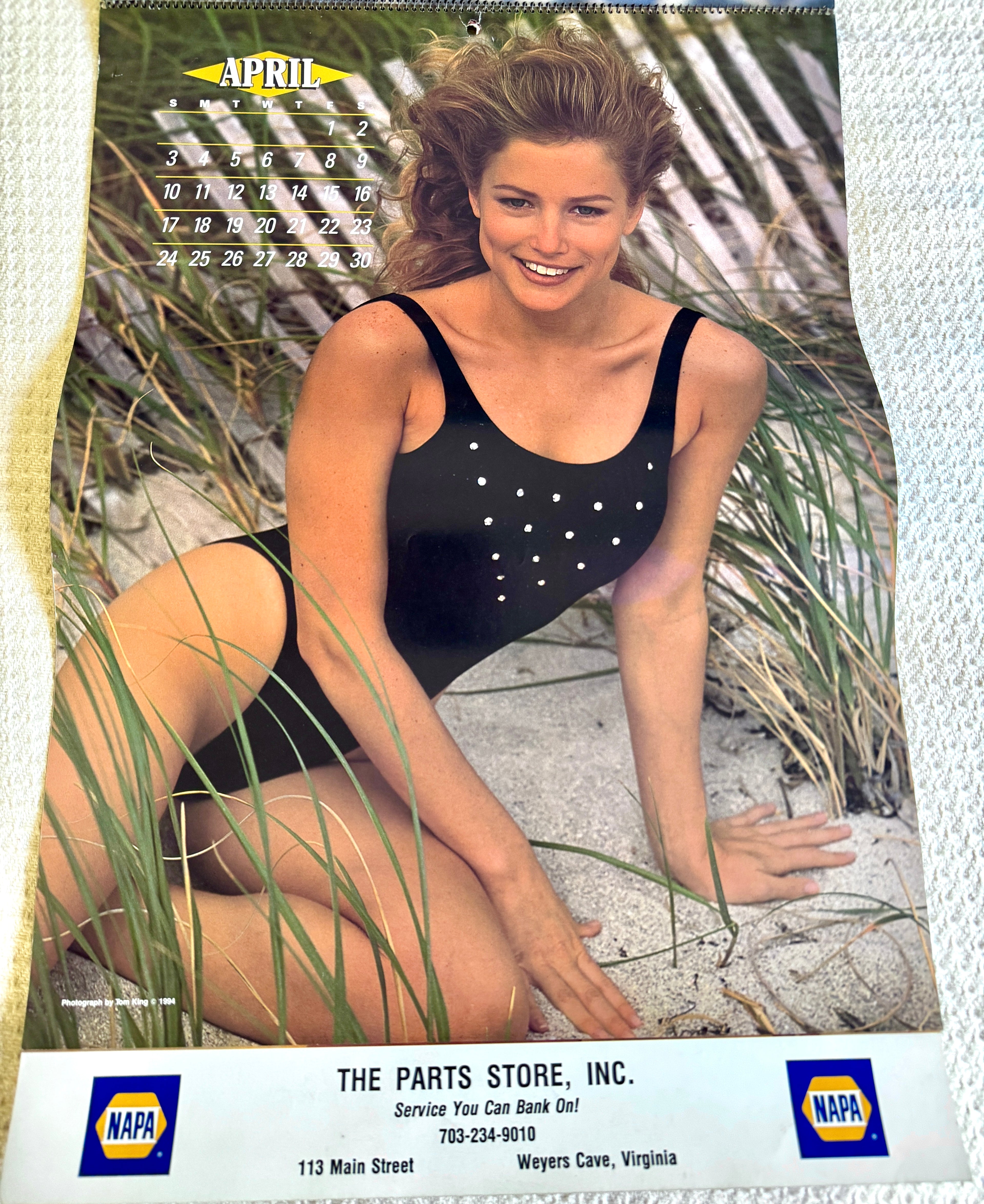 1994 Miss Napa Swimsuit Calendar ~ Napa Auto Parts Swimsuit Calendar