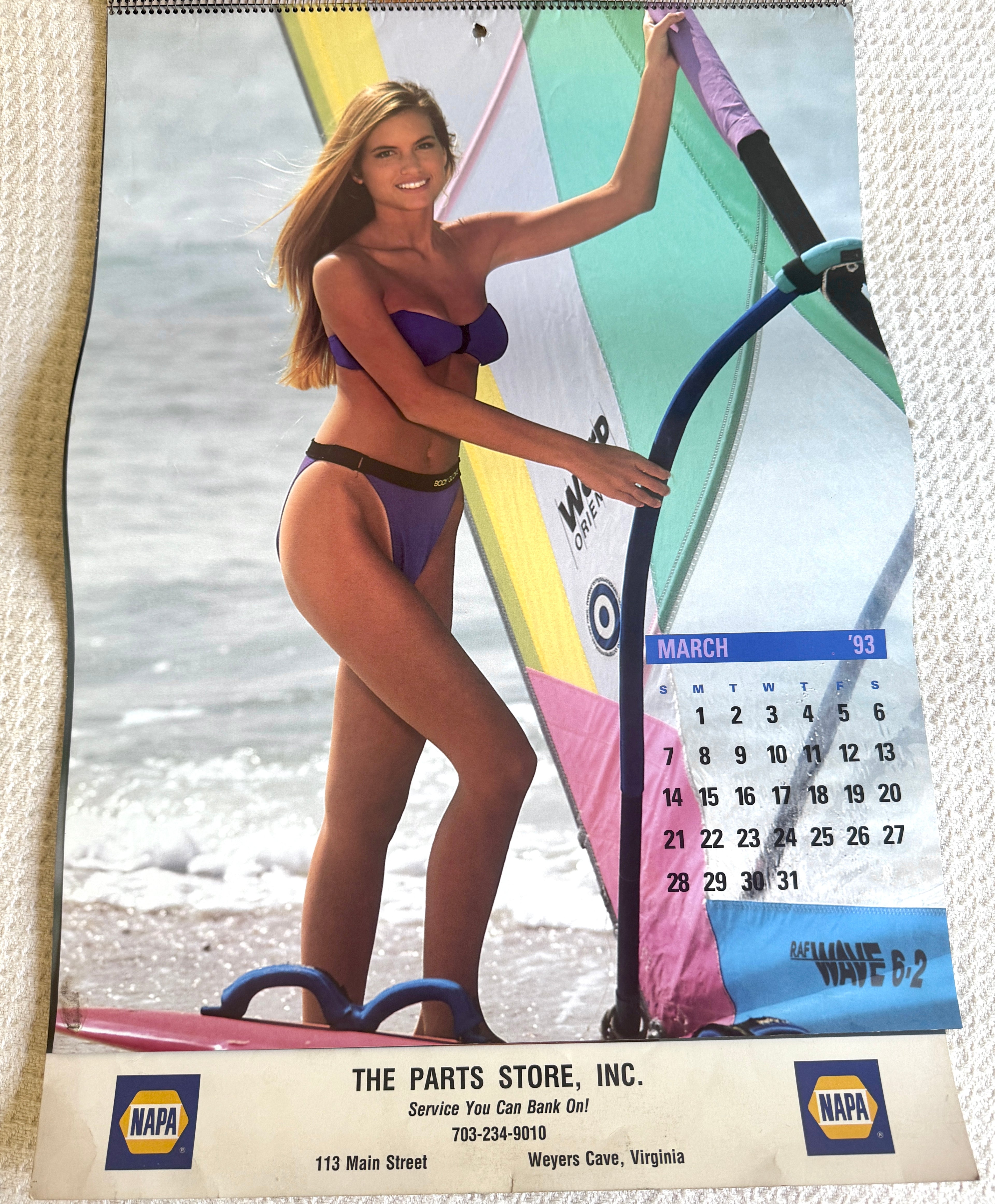 1993 Miss Napa Swimsuit Calendar ~ Napa Auto Parts Swimsuit Calendar