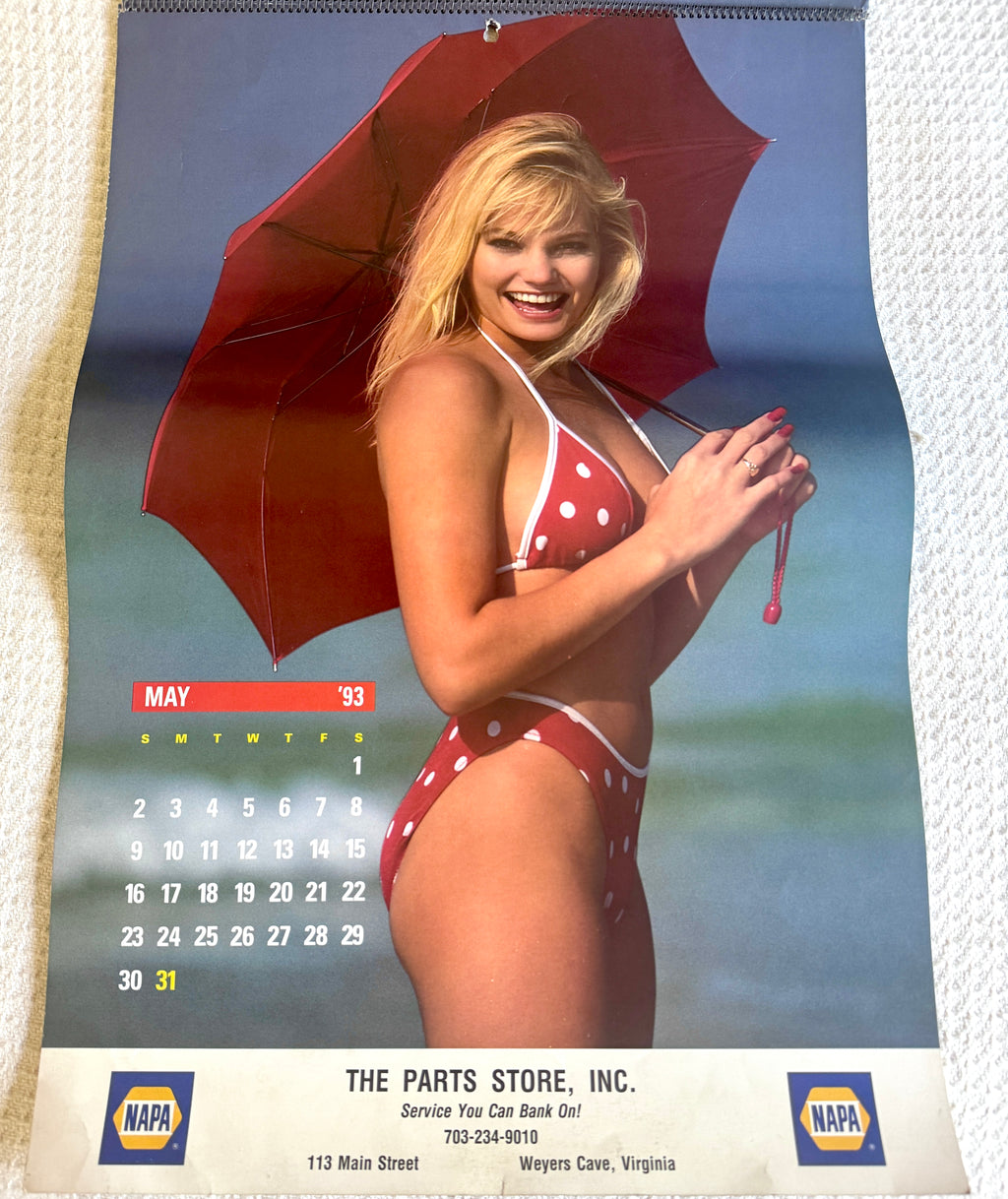 1993 Miss Napa Swimsuit Calendar ~ Napa Auto Parts Swimsuit Calendar
