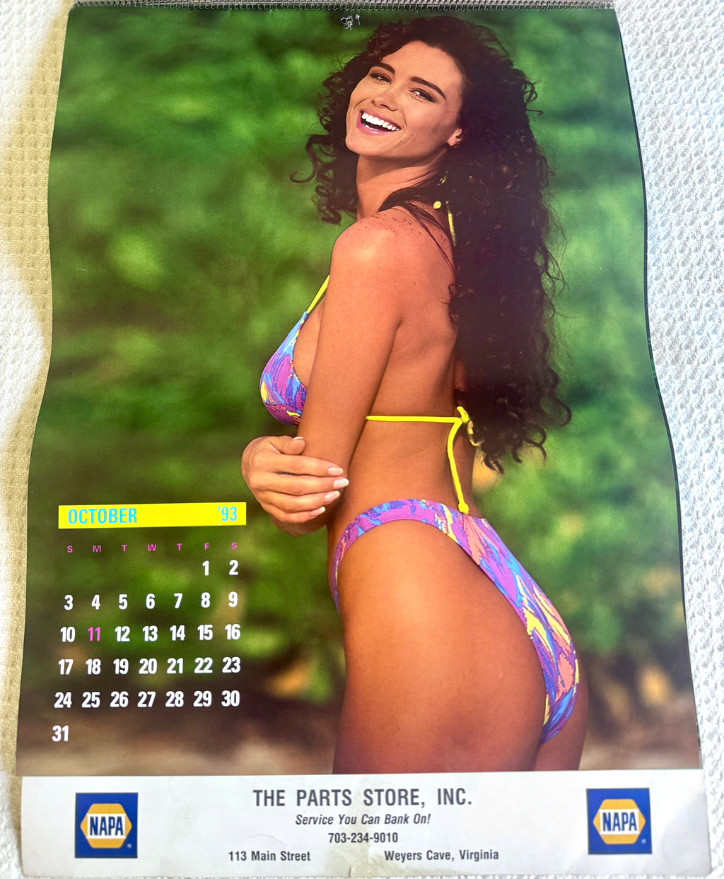 1993 Miss Napa Swimsuit Calendar ~ Napa Auto Parts Swimsuit Calendar
