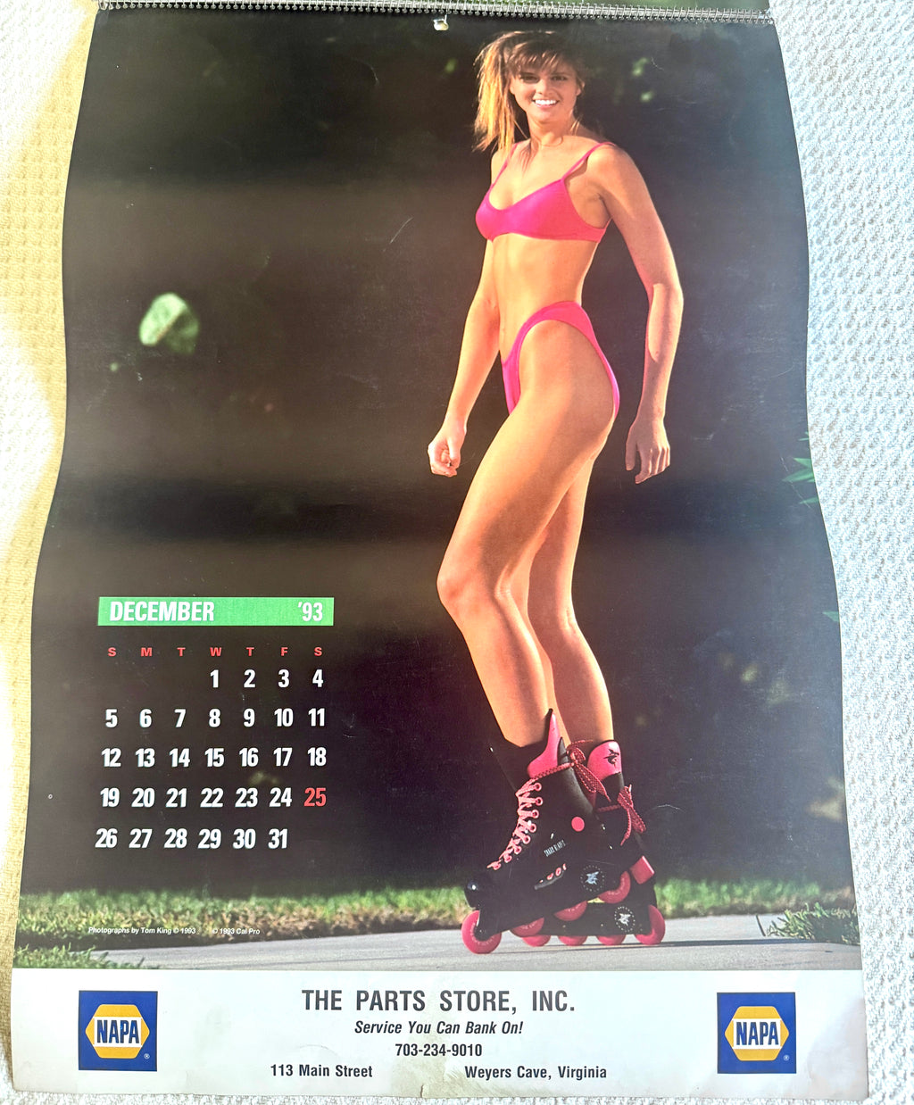 1993 Miss Napa Swimsuit Calendar ~ Napa Auto Parts Swimsuit Calendar