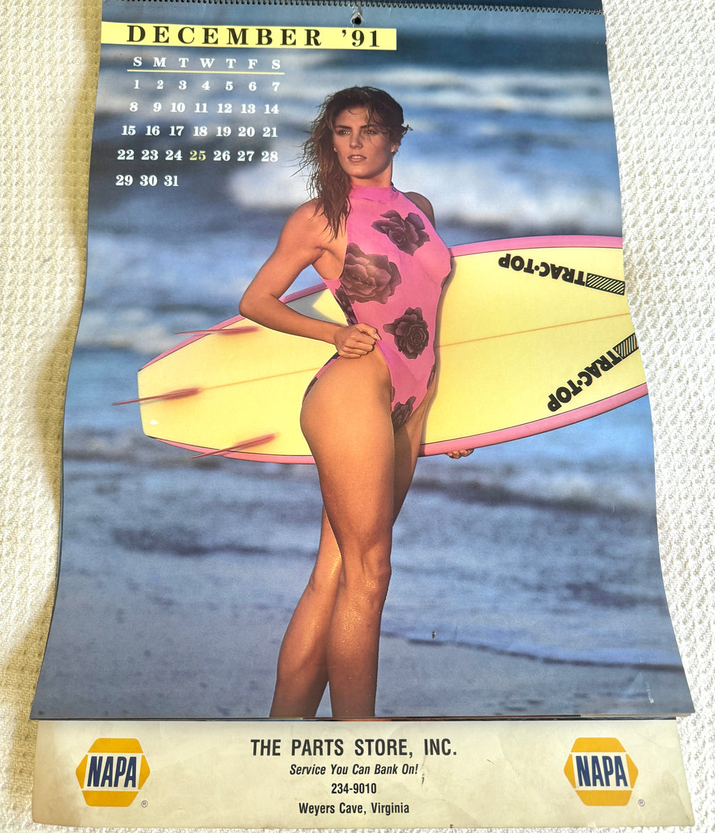 1992 Miss Napa Swimsuit Calendar ~ Napa Auto Parts Swimsuit Calendar