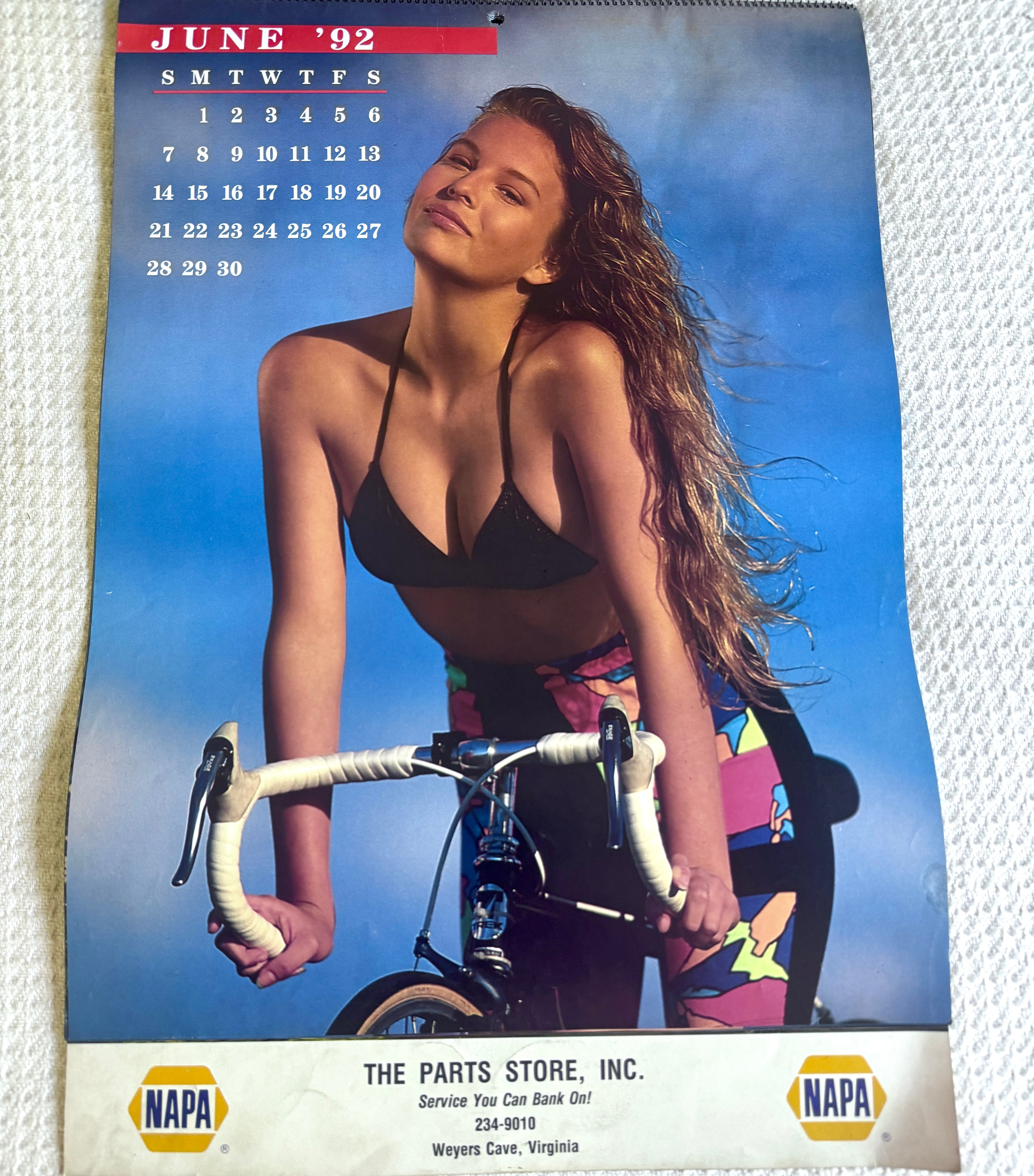 1992 Miss Napa Swimsuit Calendar ~ Napa Auto Parts Swimsuit Calendar