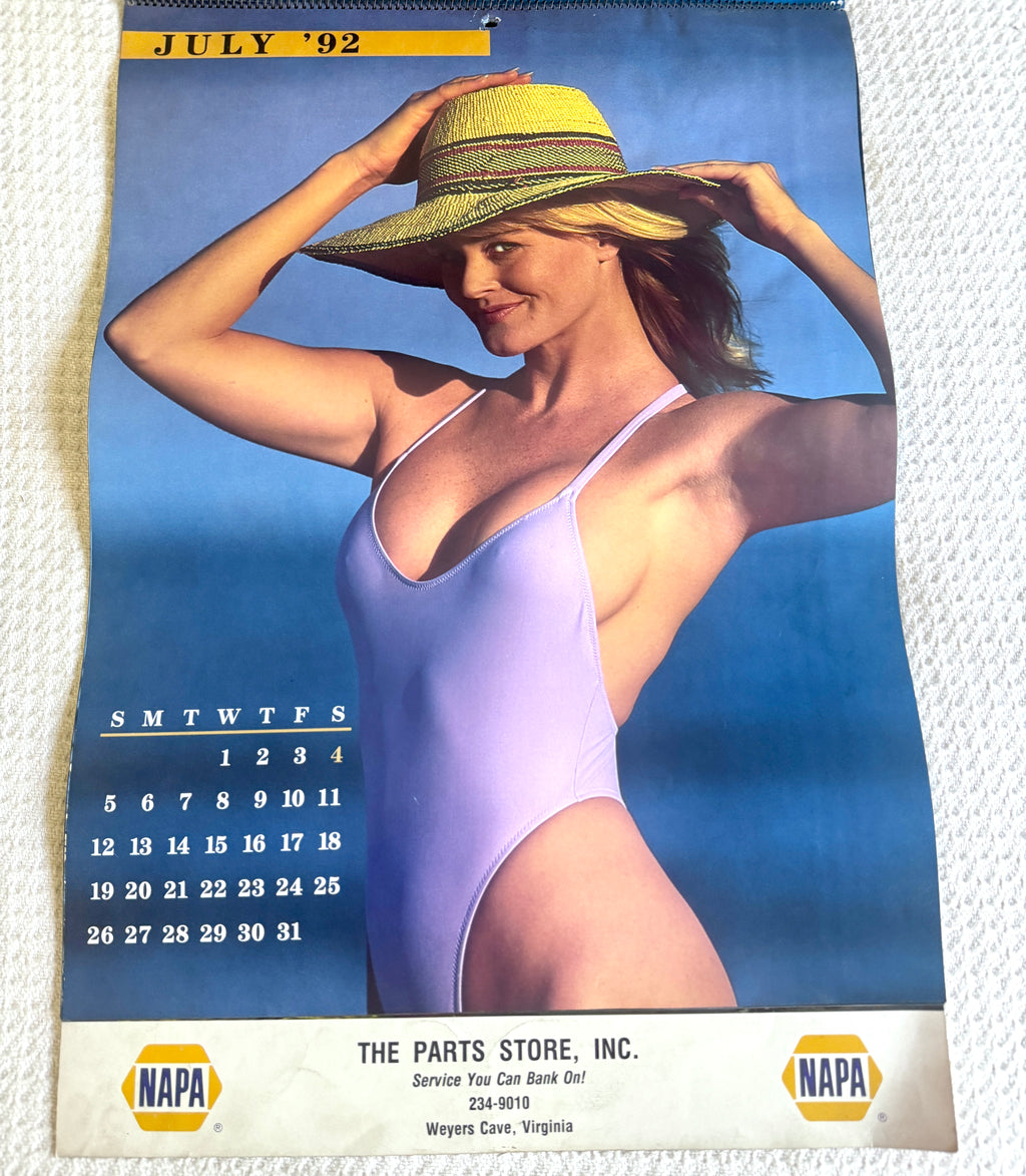 1992 Miss Napa Swimsuit Calendar ~ Napa Auto Parts Swimsuit Calendar