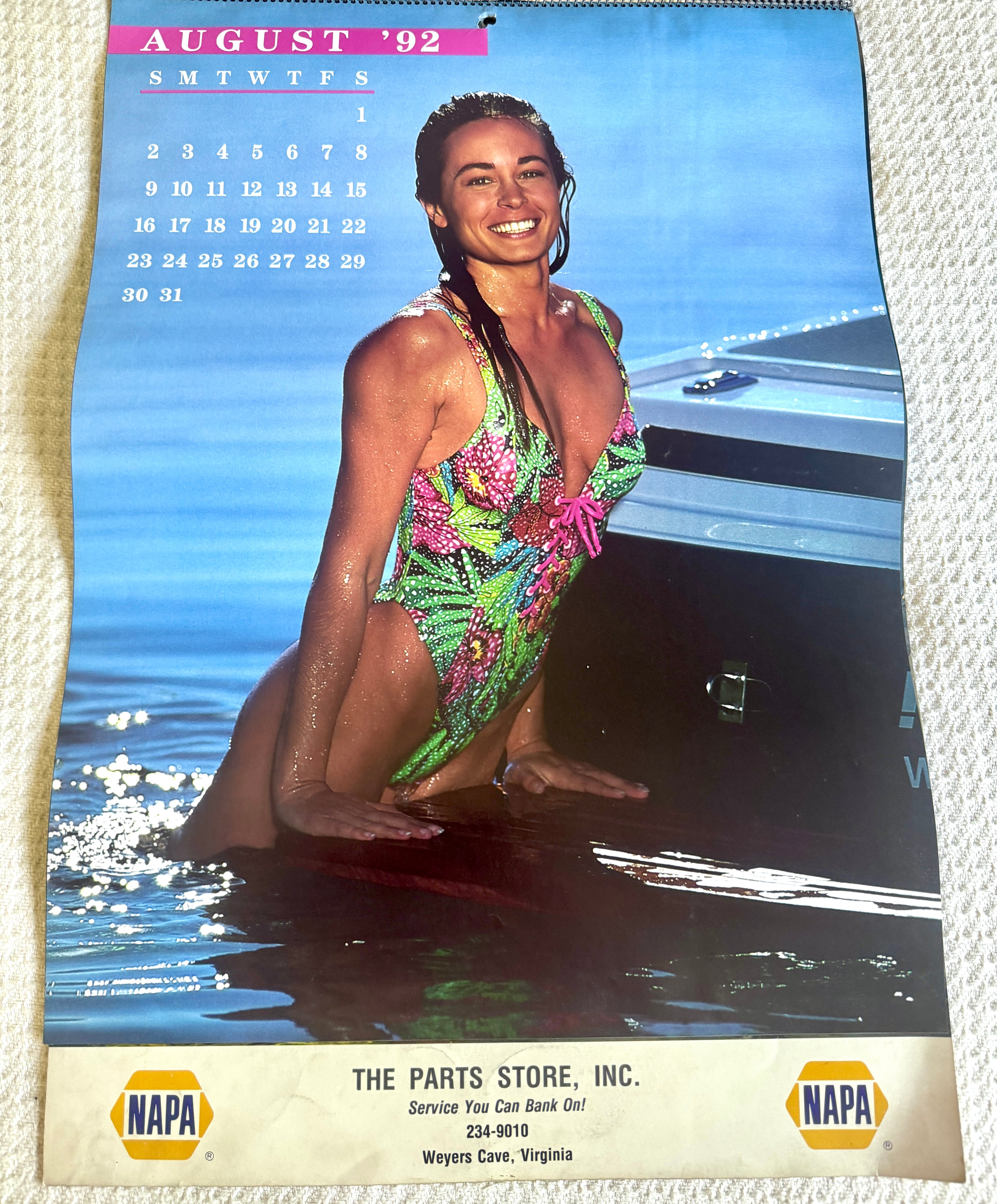 1992 Miss Napa Swimsuit Calendar ~ Napa Auto Parts Swimsuit Calendar