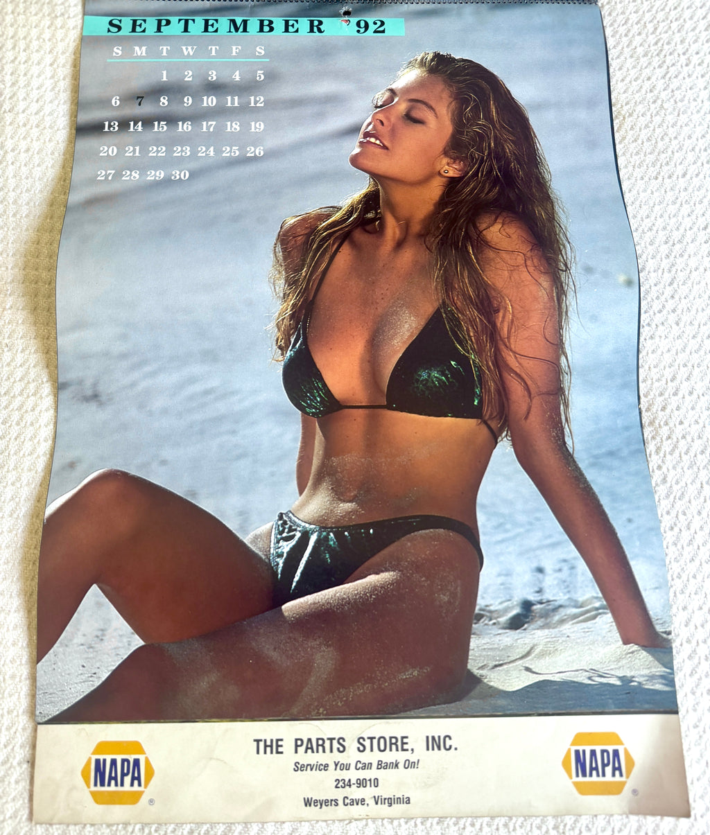 1992 Miss Napa Swimsuit Calendar ~ Napa Auto Parts Swimsuit Calendar