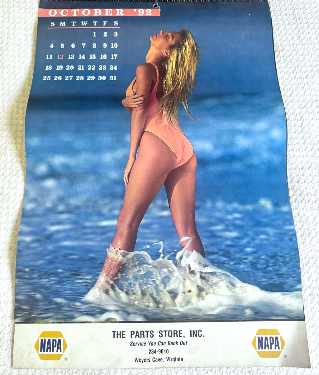 1992 Miss Napa Swimsuit Calendar ~ Napa Auto Parts Swimsuit Calendar