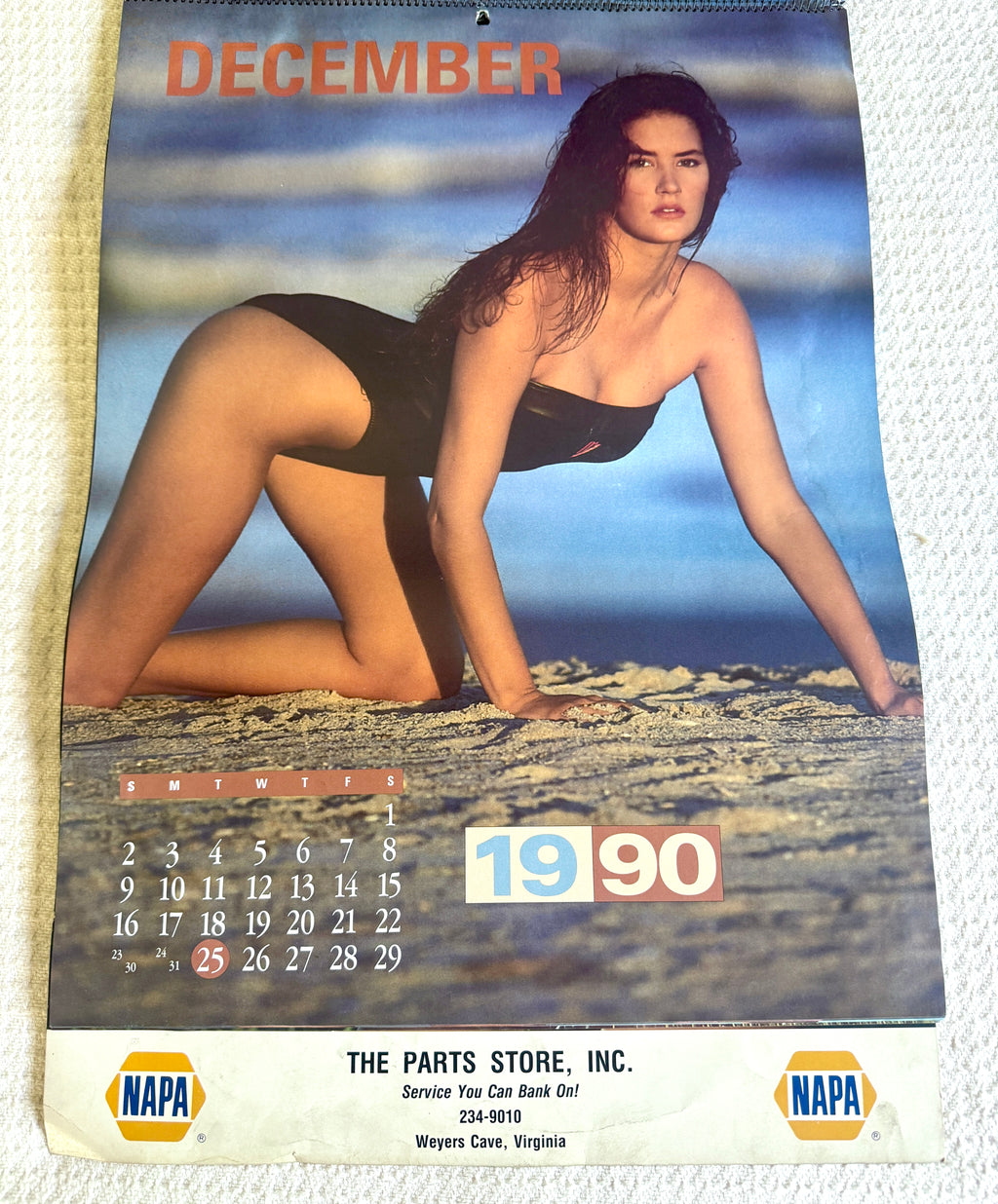 1991 Miss Napa Swimsuit Calendar ~ Napa Auto Parts Swimsuit Calendar