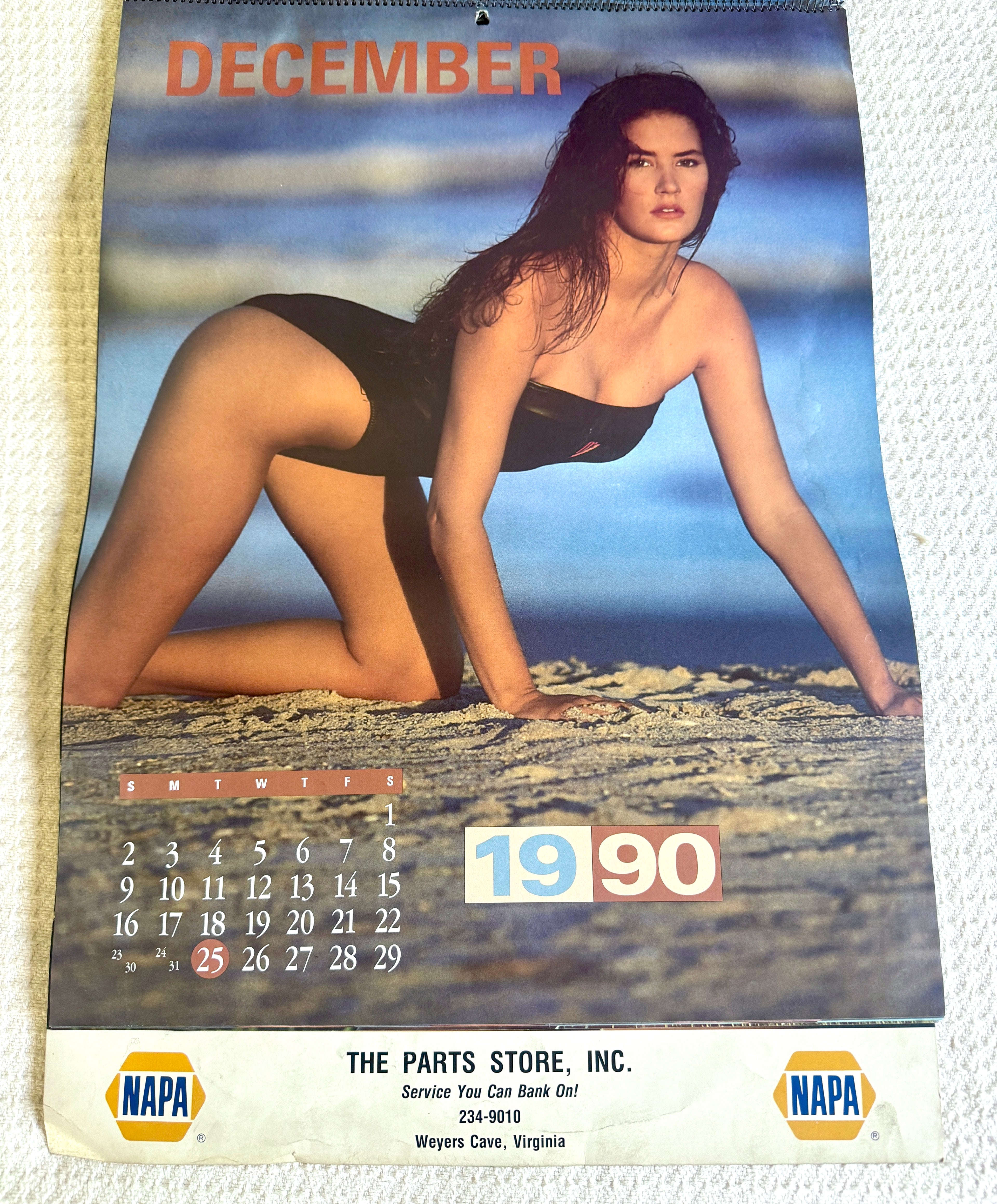1991 Miss Napa Swimsuit Calendar ~ Napa Auto Parts Swimsuit Calendar