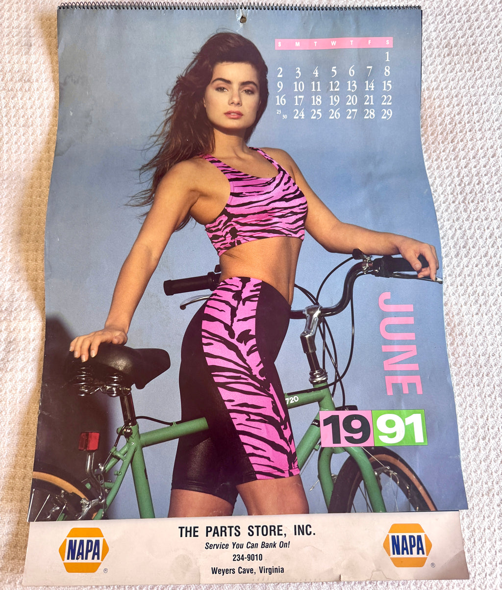 1991 Miss Napa Swimsuit Calendar ~ Napa Auto Parts Swimsuit Calendar