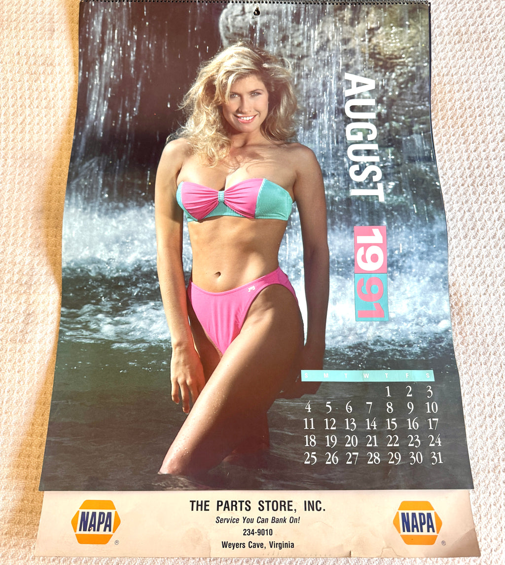 1991 Miss Napa Swimsuit Calendar ~ Napa Auto Parts Swimsuit Calendar