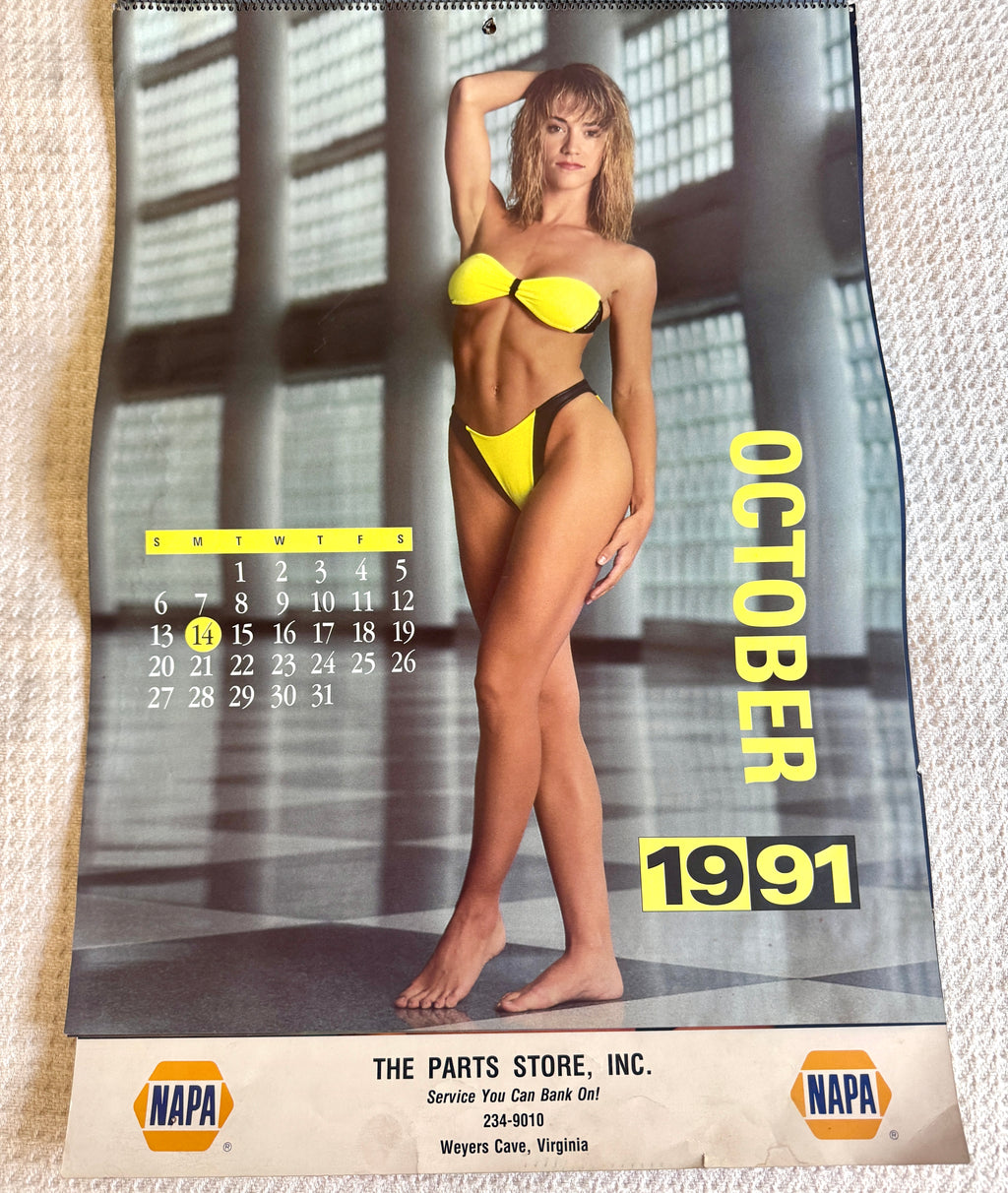 1991 Miss Napa Swimsuit Calendar ~ Napa Auto Parts Swimsuit Calendar