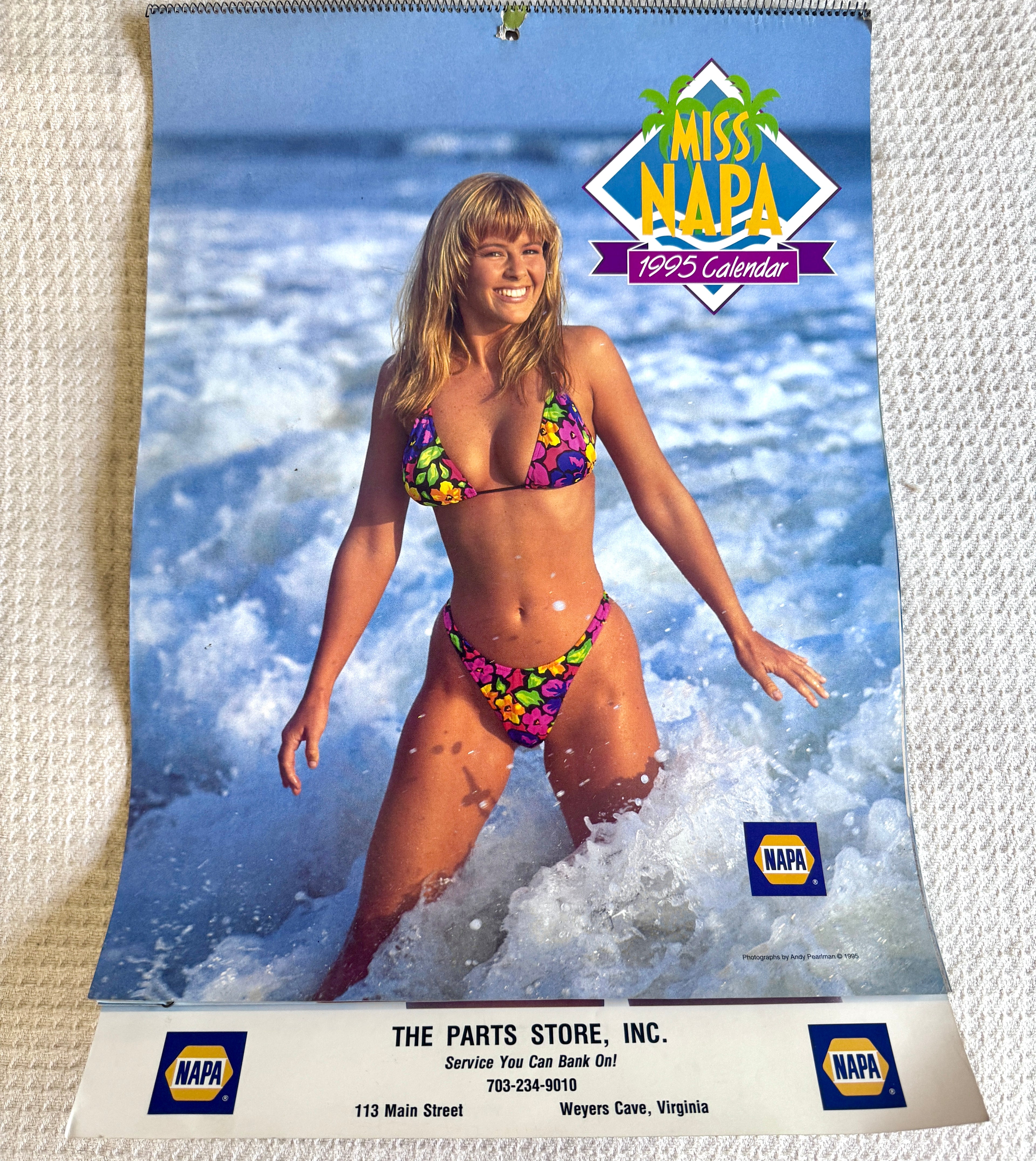 1995 Miss Napa Swimsuit Calendar ~ Napa Auto Parts Swimsuit Calendar