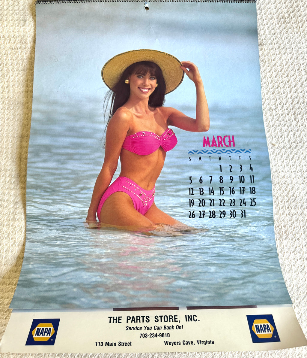 1995 Miss Napa Swimsuit Calendar ~ Napa Auto Parts Swimsuit Calendar