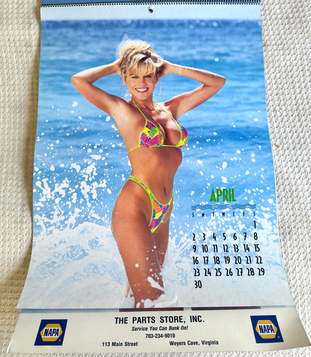 1995 Miss Napa Swimsuit Calendar ~ Napa Auto Parts Swimsuit Calendar