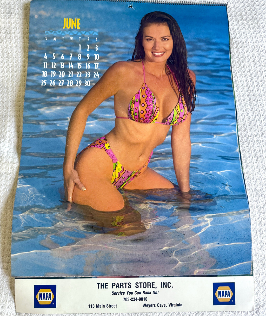 1995 Miss Napa Swimsuit Calendar ~ Napa Auto Parts Swimsuit Calendar