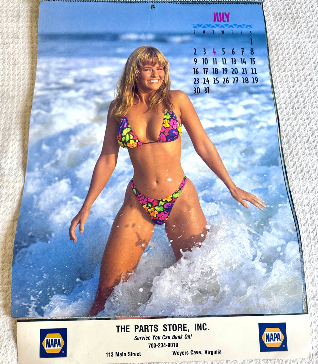 1995 Miss Napa Swimsuit Calendar ~ Napa Auto Parts Swimsuit Calendar