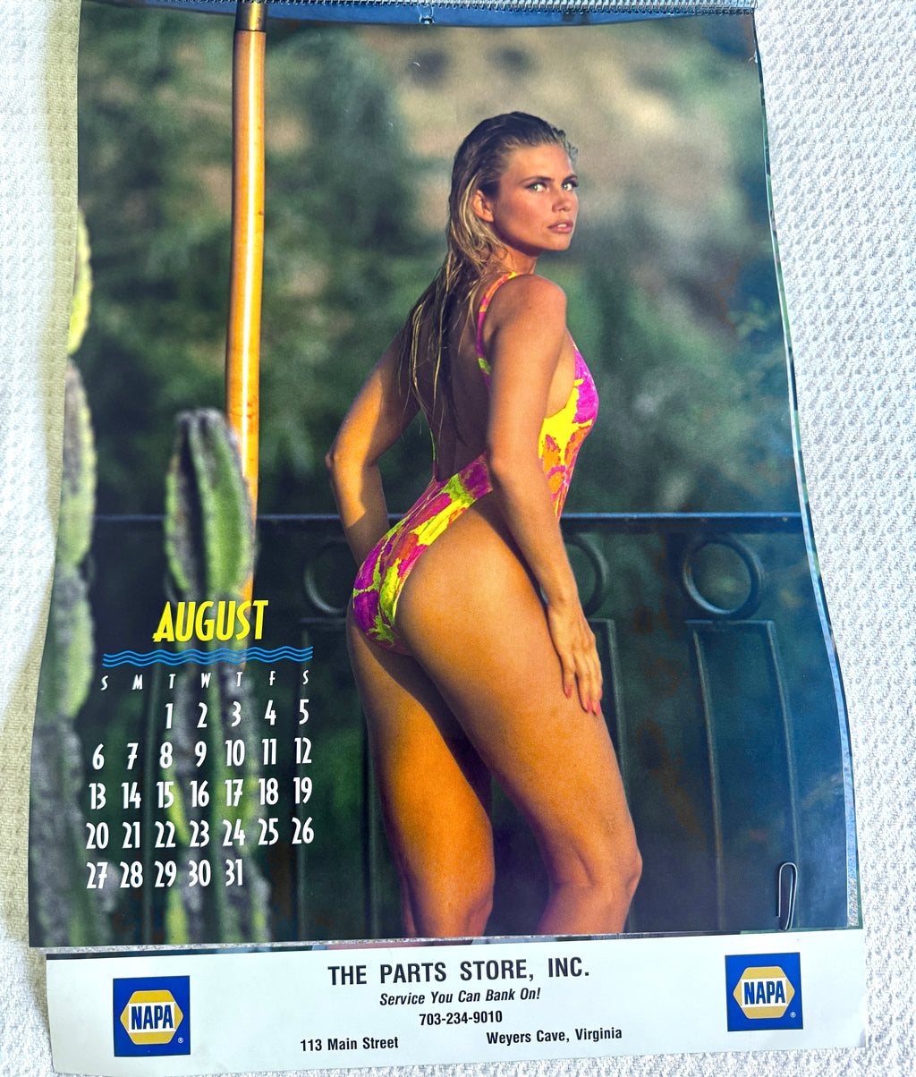 1995 Miss Napa Swimsuit Calendar ~ Napa Auto Parts Swimsuit Calendar