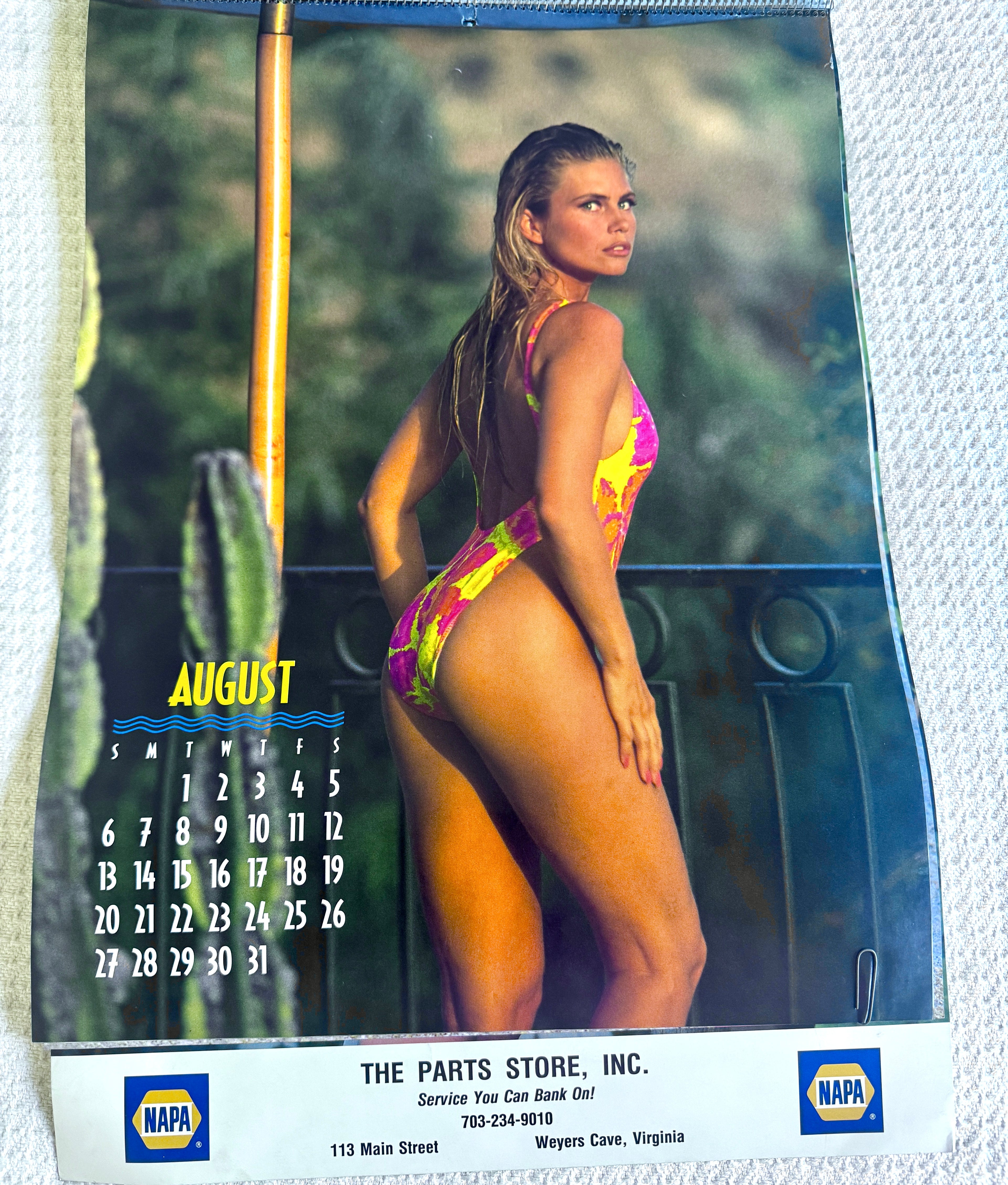 1995 Miss Napa Swimsuit Calendar ~ Napa Auto Parts Swimsuit Calendar