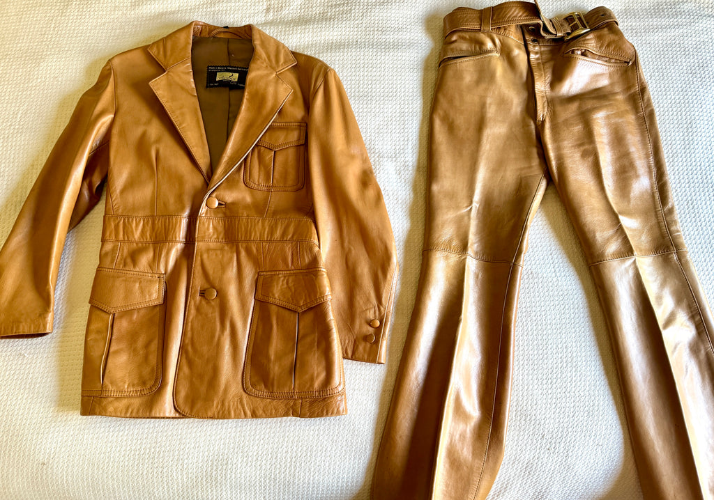 1970's Antelope Leather Shops Leather Jacket ~ Bavaria Leather Jacket Size 48
