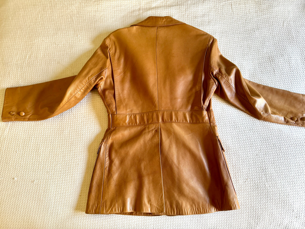 1970's Antelope Leather Shops Leather Jacket ~ Bavaria Leather Jacket Size 48