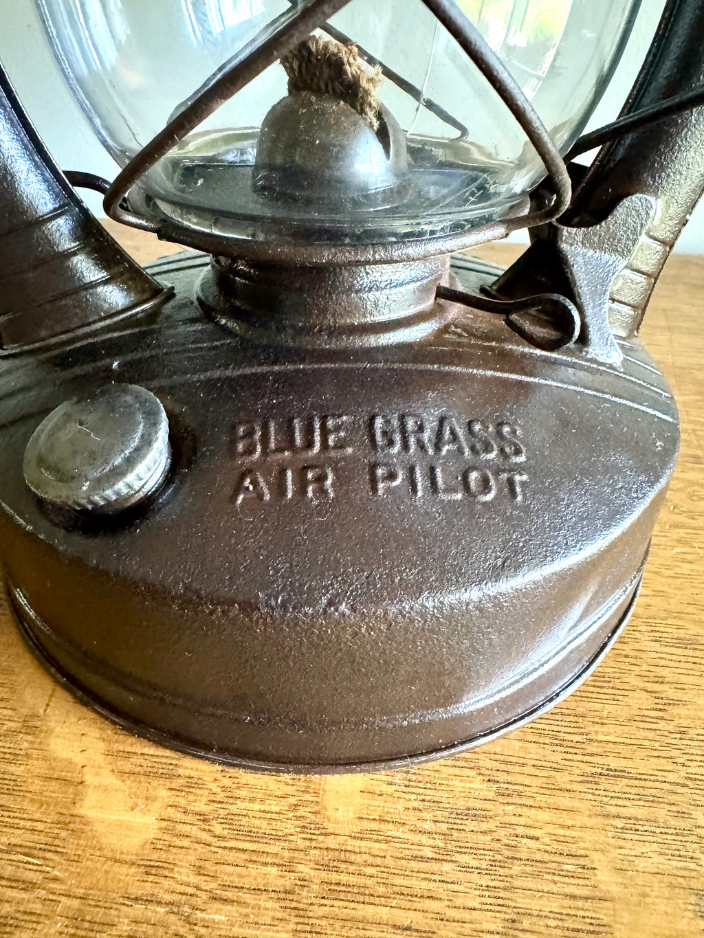 Vtg Belknap Hdw & Mfg Co Blue Grass Air Pilot Lantern- Louisville, KY