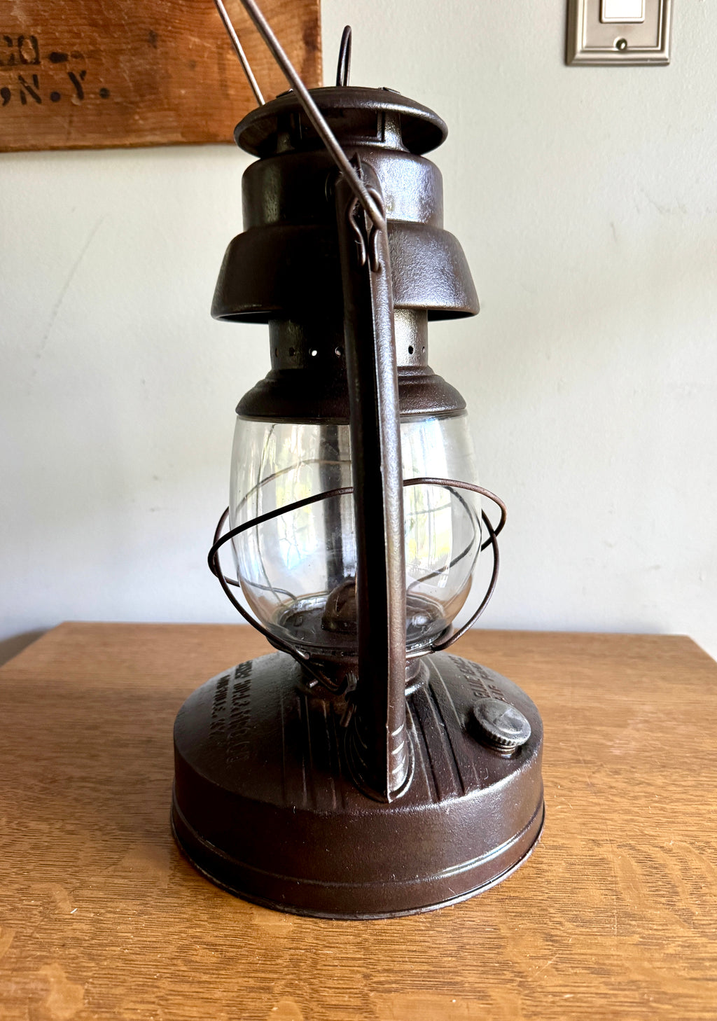 Vtg Belknap Hdw & Mfg Co Blue Grass Air Pilot Lantern- Louisville, KY