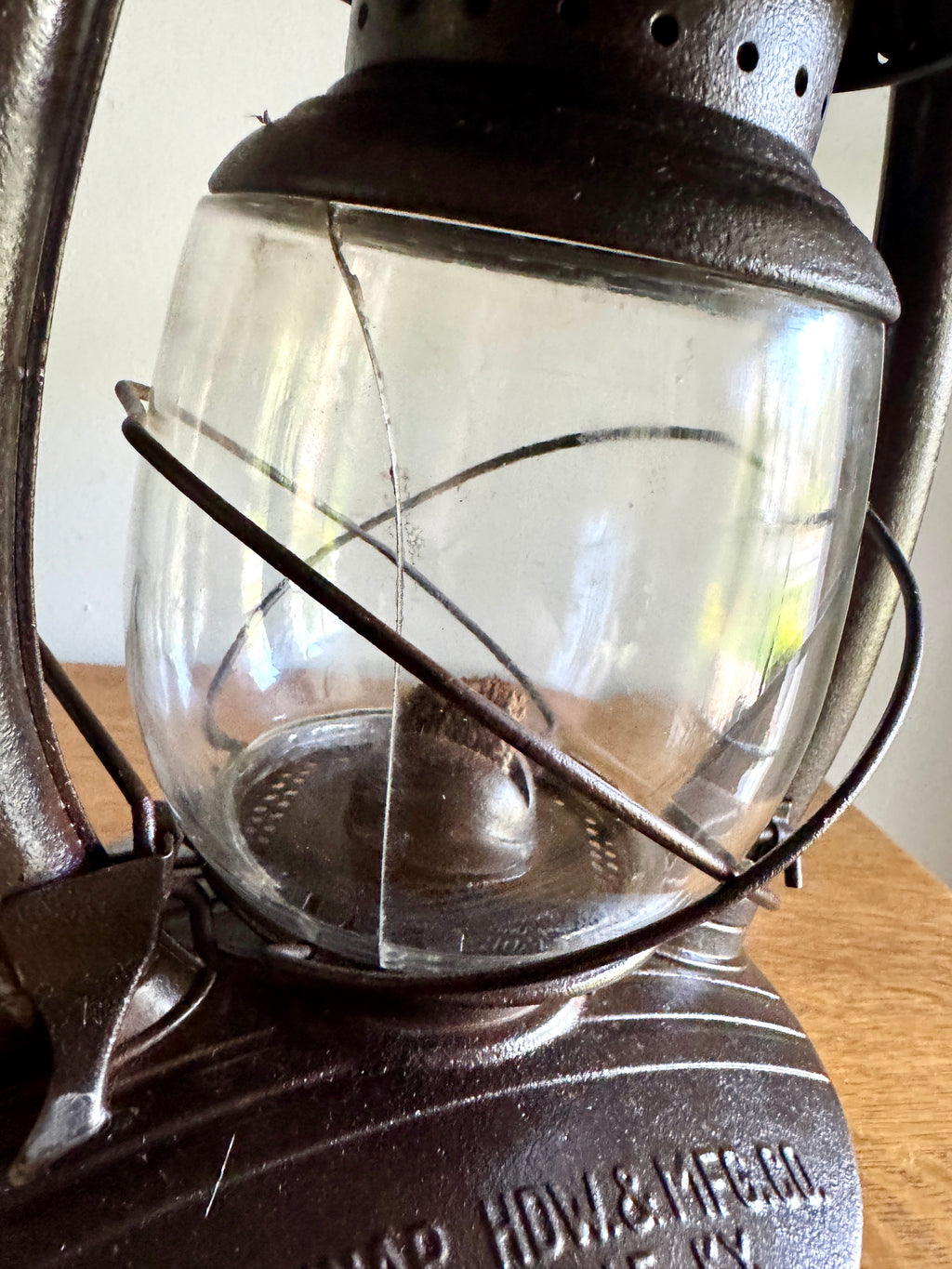 Vtg Belknap Hdw & Mfg Co Blue Grass Air Pilot Lantern- Louisville, KY