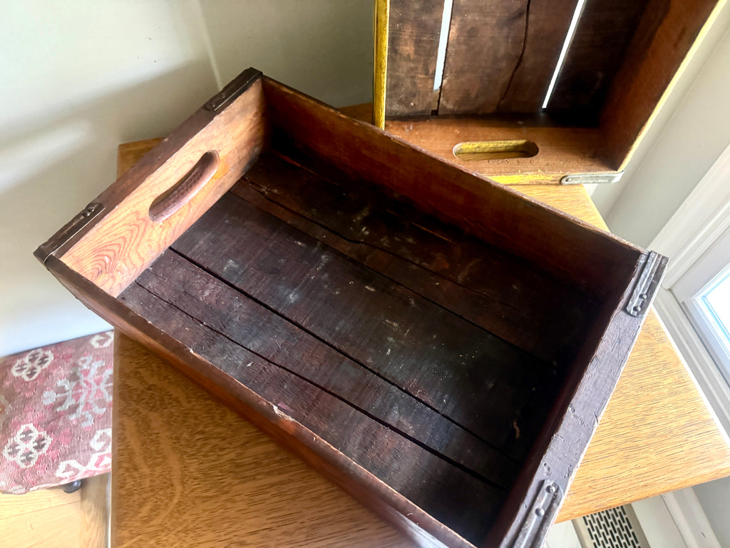 Vtg Wooden 24 Bottle Pepsi Crates ~ Lynchburg and Roanoke VA Pepsi Crates