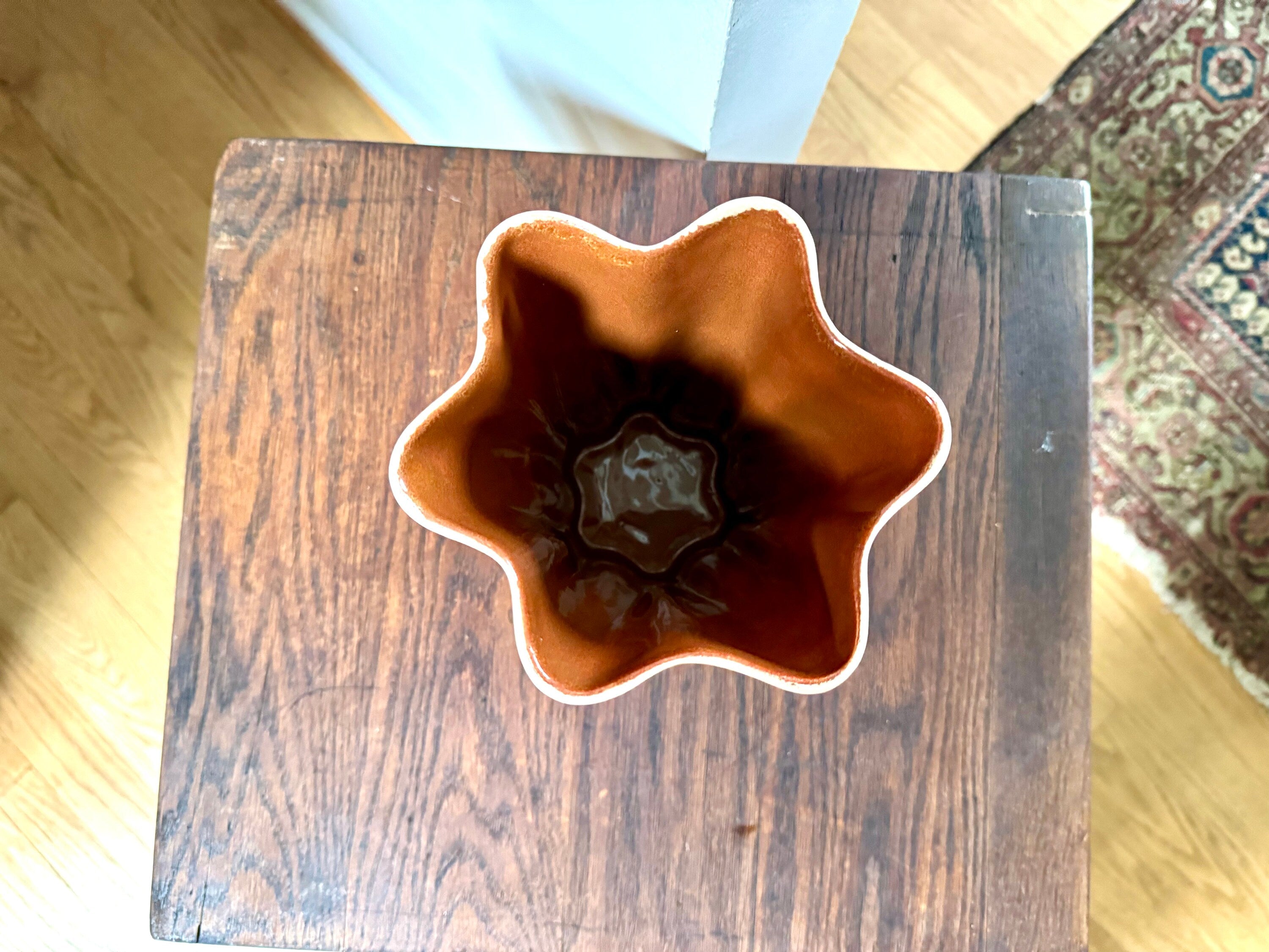 Vtg Red Wing Pottery Vase | Red Wing Tulip Vase | Art Deco Ceramic Vase | 1930's Ceramic Red Wing 887 Vase| Art Deco Ceramic Flower Vase