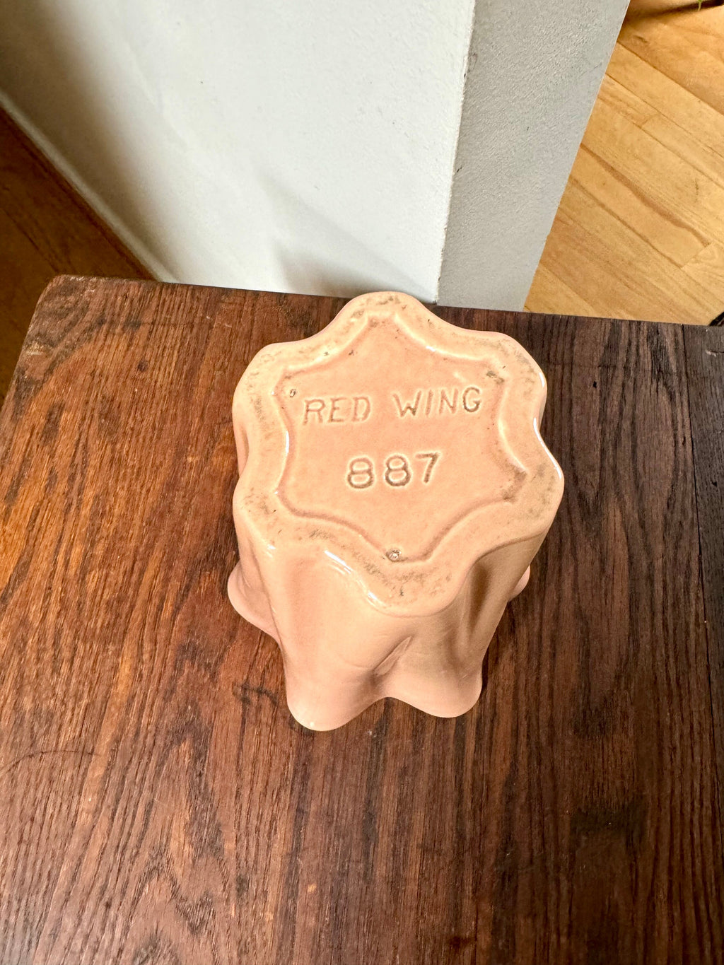 Vtg Red Wing Pottery Vase | Red Wing Tulip Vase | Art Deco Ceramic Vase | 1930's Ceramic Red Wing 887 Vase| Art Deco Ceramic Flower Vase