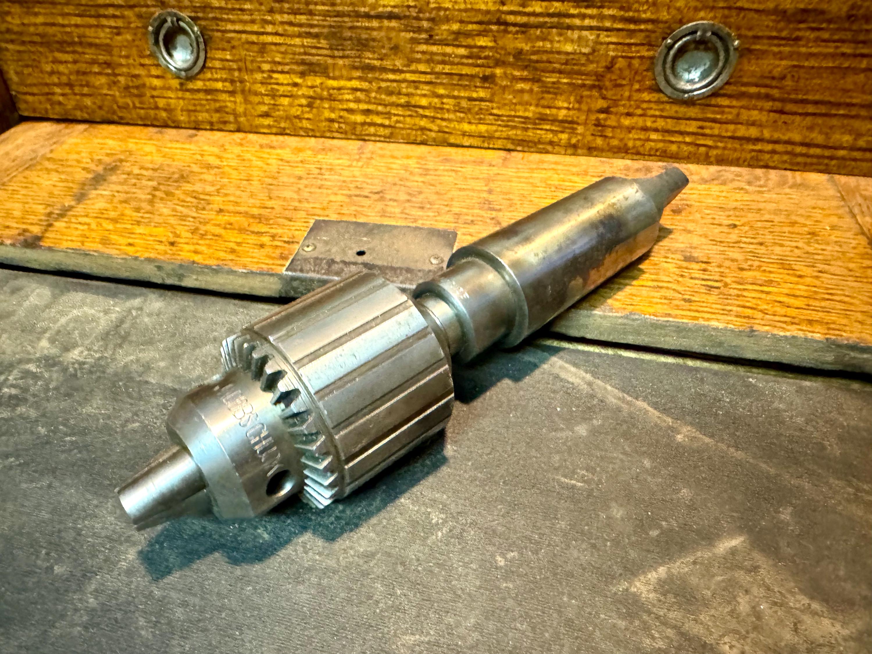 Vtg Jacobs No. 33 Chuck | Machinist Jacobs No. 33 Chuck | 5/65 - 1/2" Chuck | Machinist Milling Chuck with Shaft