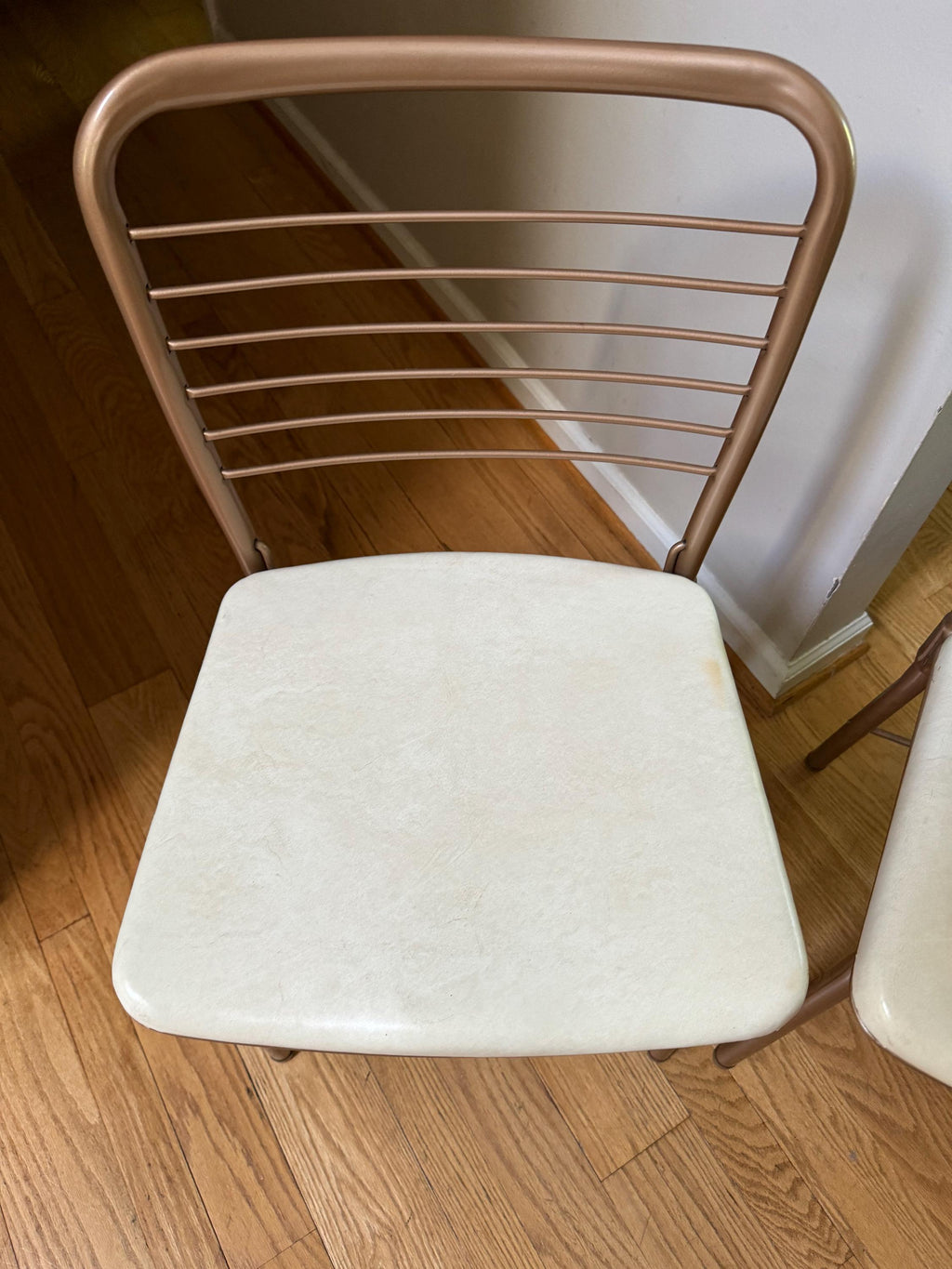 Vtg Pair of Cosco Model 60 Folding Chair | Cosco Padded Metal Folding Chairs | Industrial Folding Chairs | Mid Century Dining Chair
